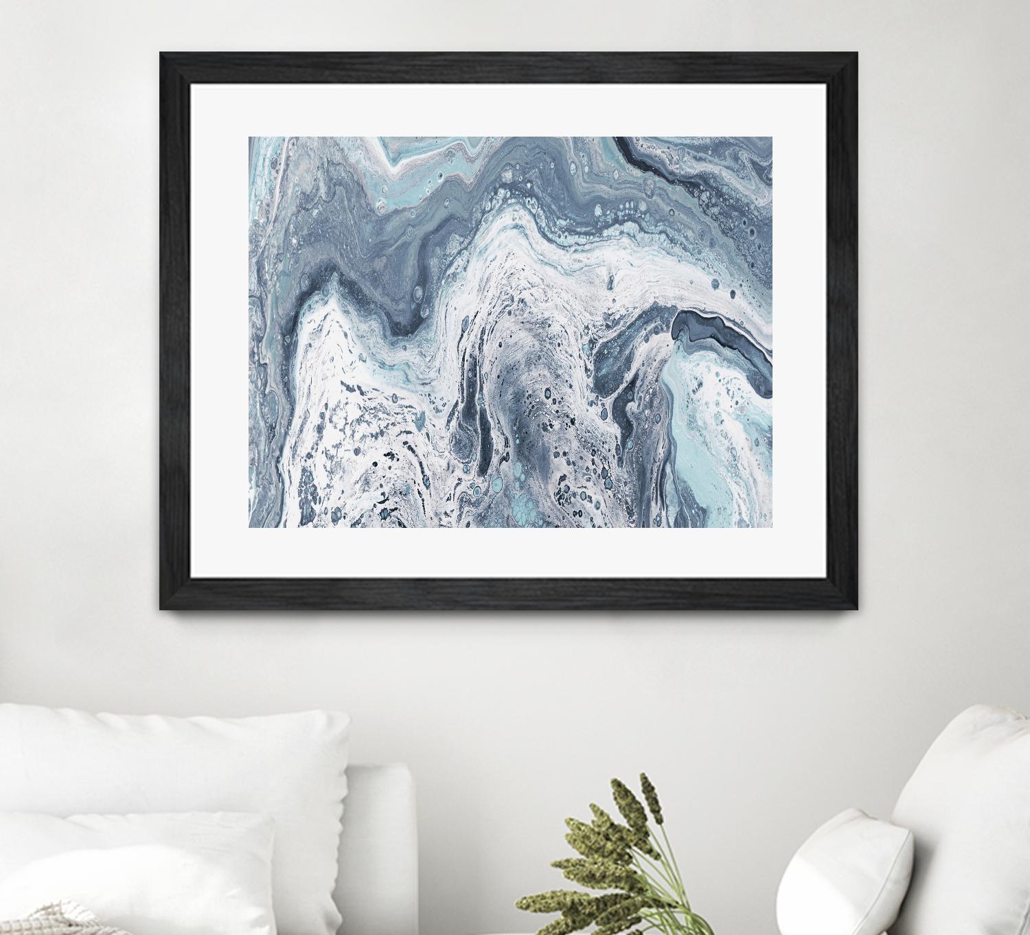 Calm Sea Abstract by Julie DeRice on GIANT ART - multi abstract