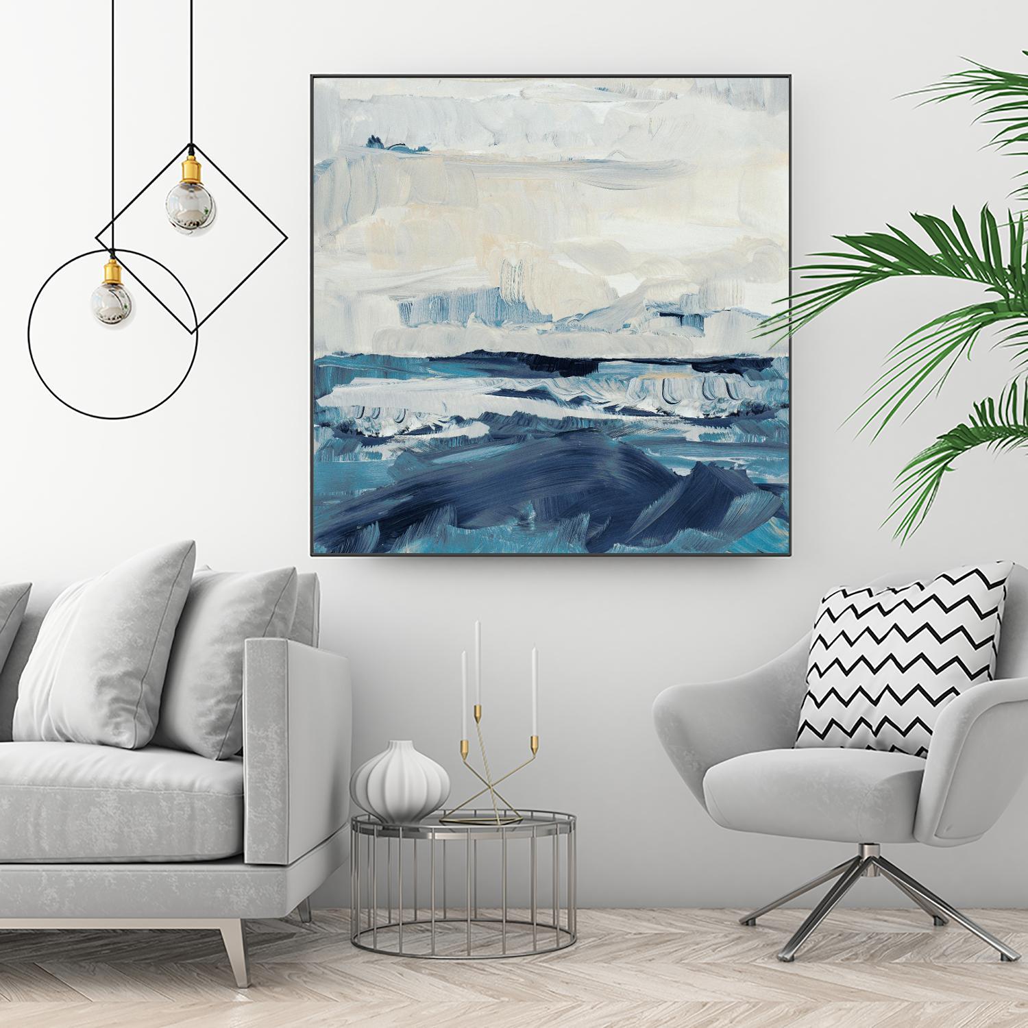 Freedom of the Blue Sea II by Lanie Loreth on GIANT ART - coastal abstract