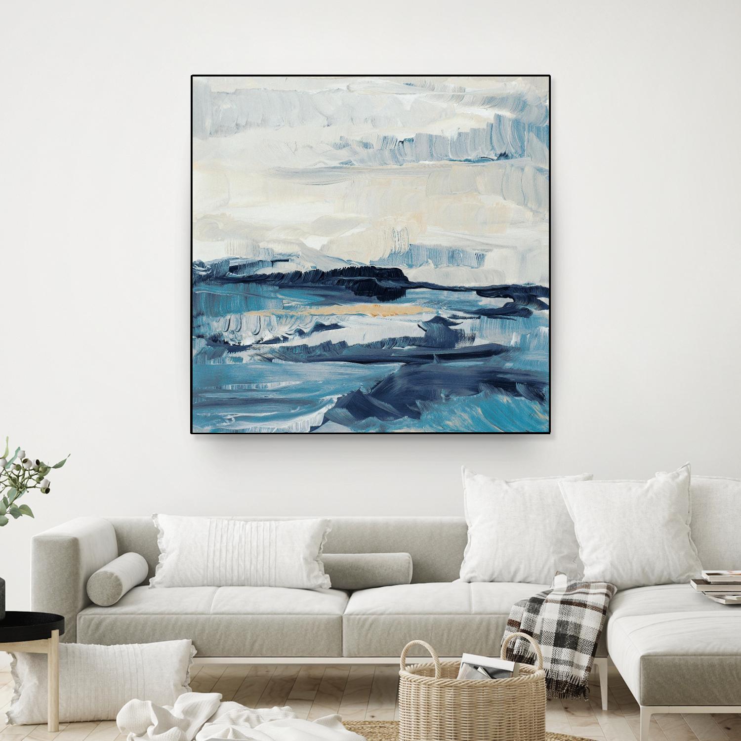 Freedom Of The Blue Sea I by Lanie Loreth on GIANT ART - coastal abstract