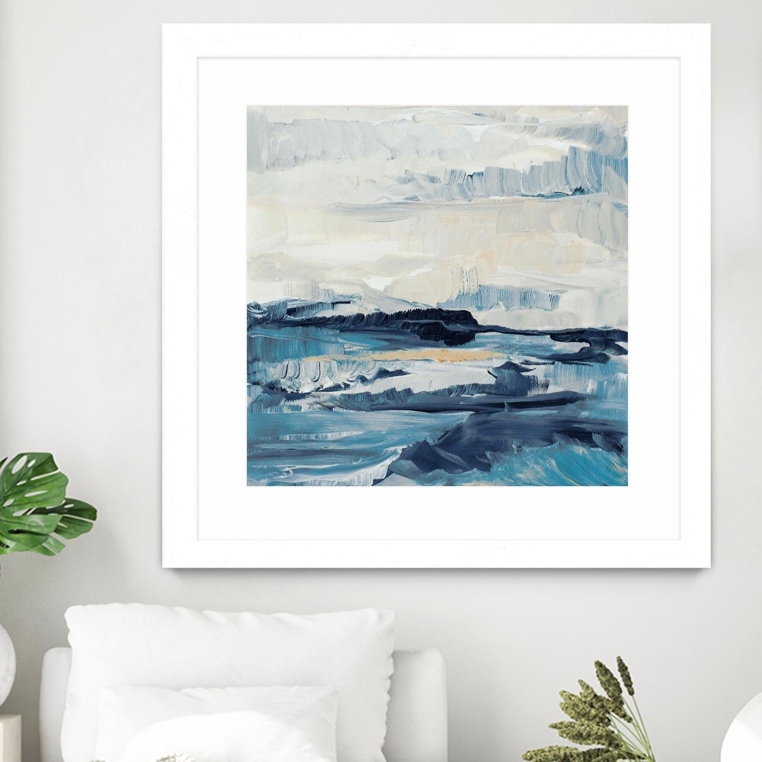 Freedom Of The Blue Sea I by Lanie Loreth on GIANT ART - coastal abstract
