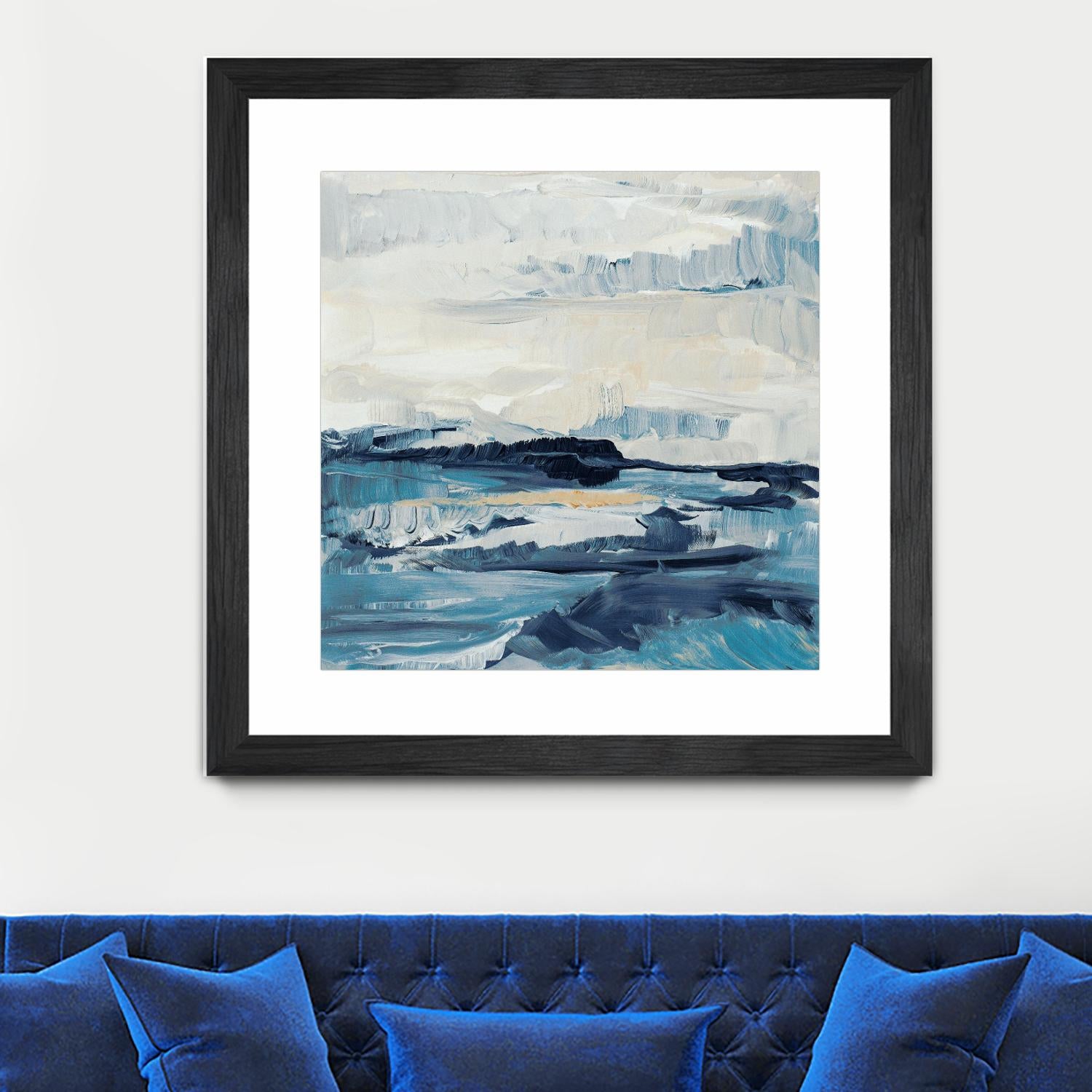 Freedom Of The Blue Sea I by Lanie Loreth on GIANT ART - coastal abstract