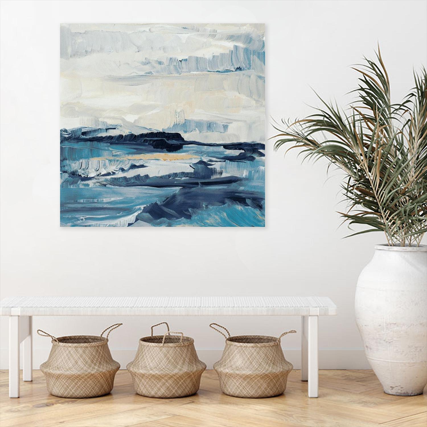 Freedom Of The Blue Sea I by Lanie Loreth on GIANT ART - coastal abstract