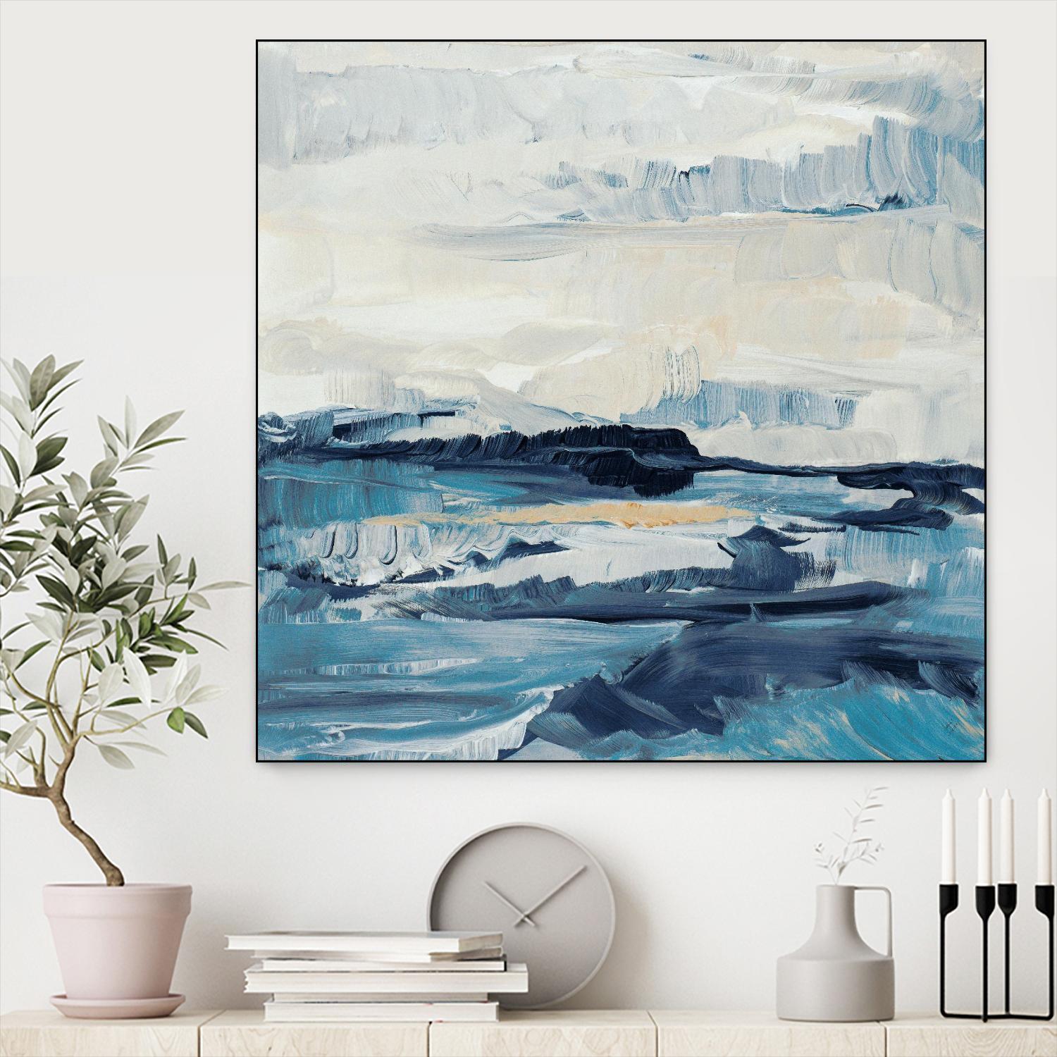 Freedom Of The Blue Sea I by Lanie Loreth on GIANT ART - coastal abstract