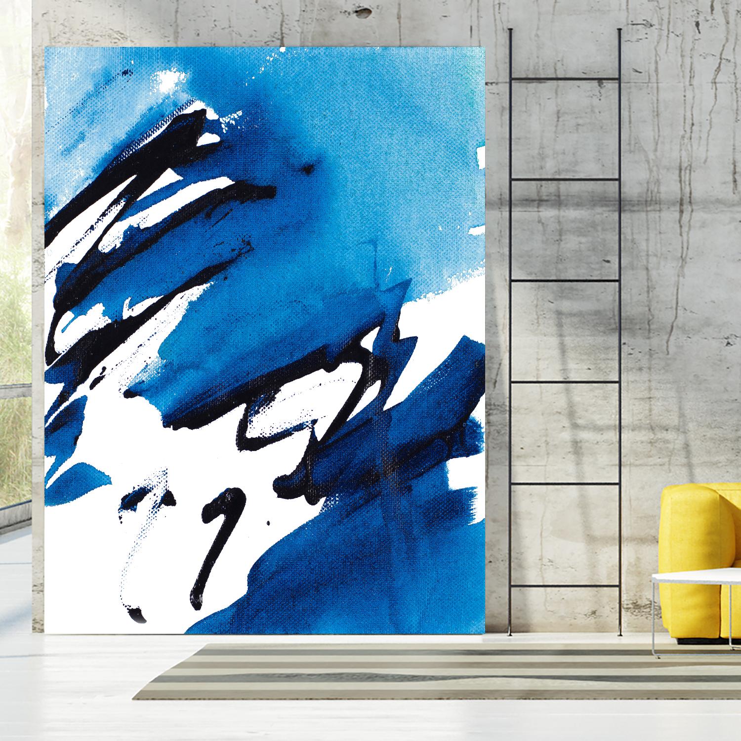 No Time Like the Present I by Lanie Loreth on GIANT ART - blue Abstract