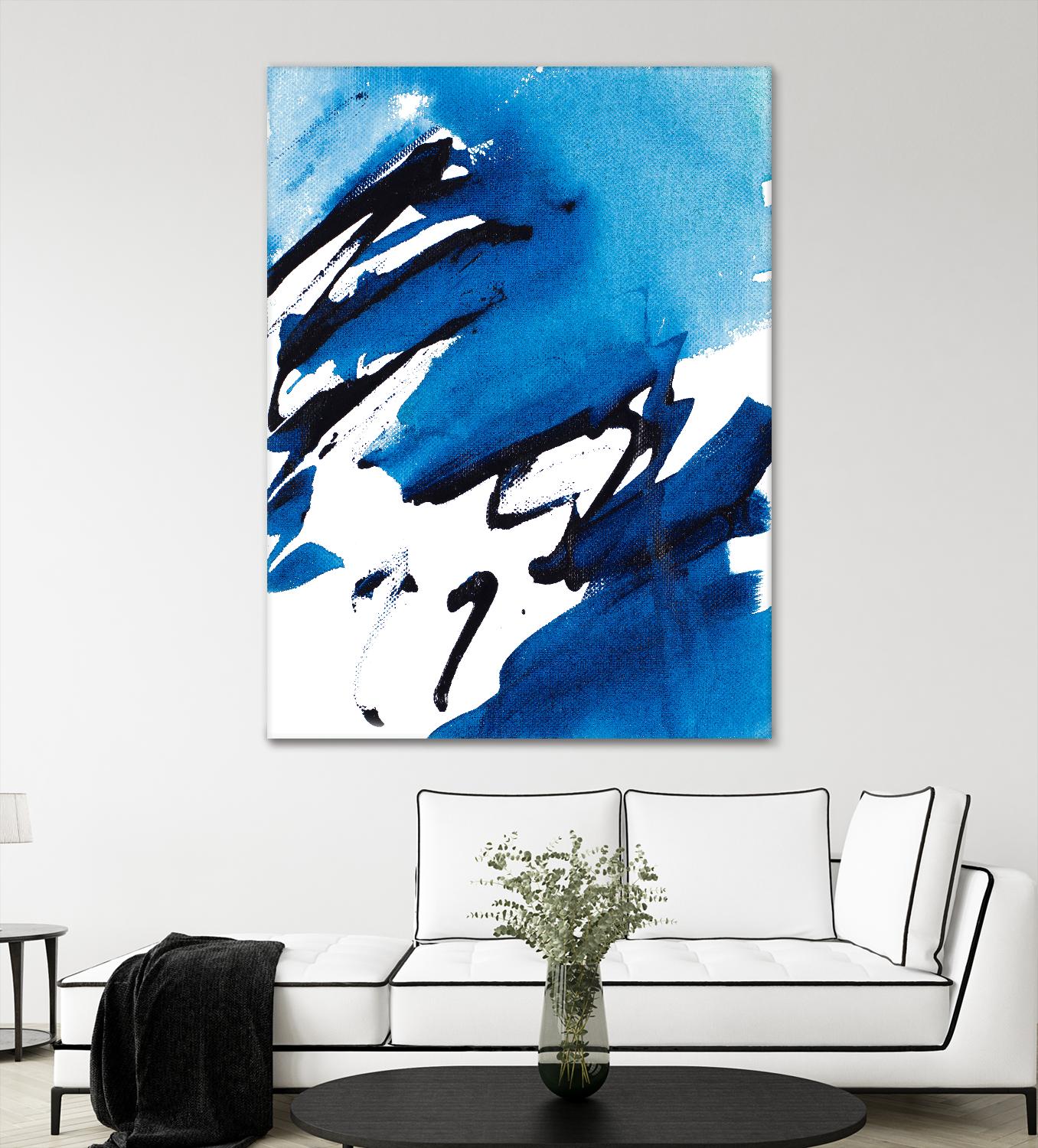No Time Like the Present I by Lanie Loreth on GIANT ART - blue Abstract