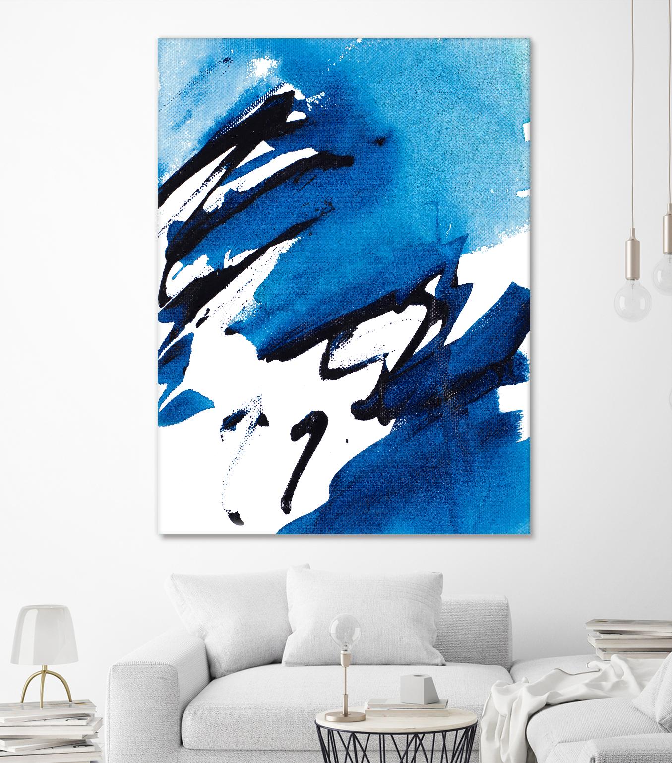 No Time Like the Present I by Lanie Loreth on GIANT ART - blue Abstract
