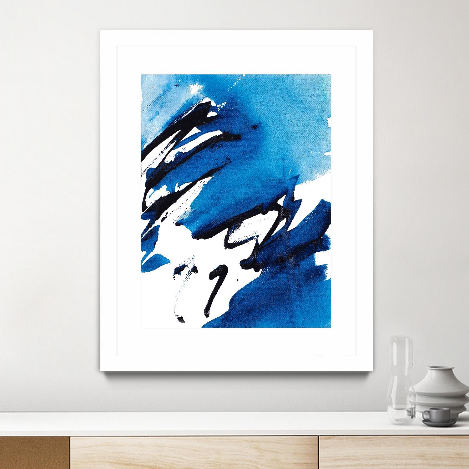 No Time Like the Present I by Lanie Loreth on GIANT ART - blue Abstract