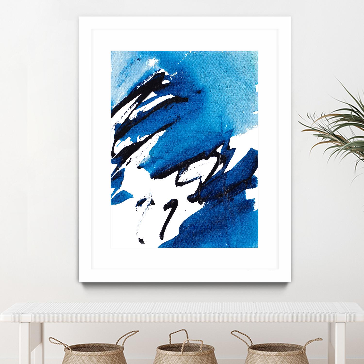 No Time Like the Present I by Lanie Loreth on GIANT ART - blue Abstract