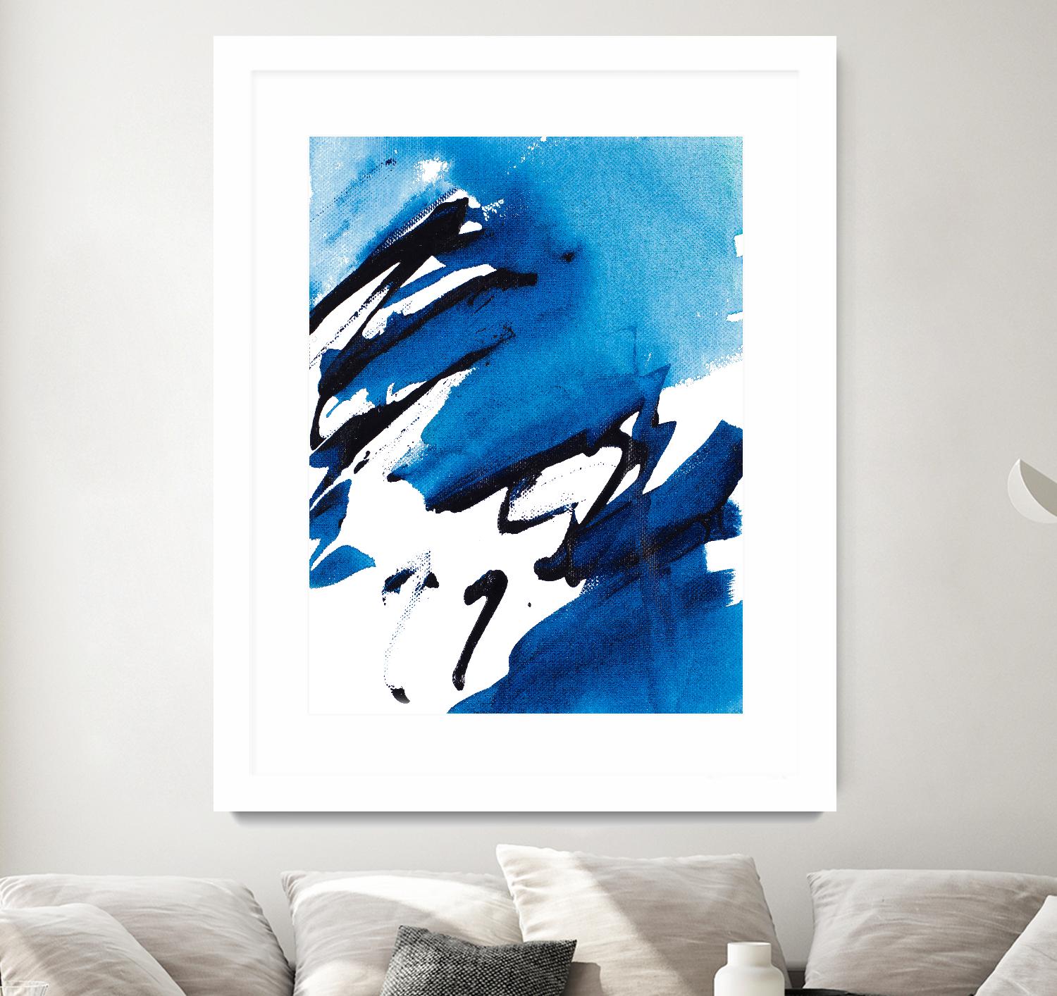No Time Like the Present I by Lanie Loreth on GIANT ART - blue Abstract