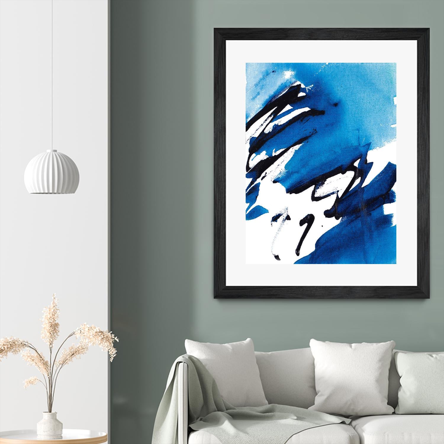 No Time Like the Present I by Lanie Loreth on GIANT ART - blue Abstract