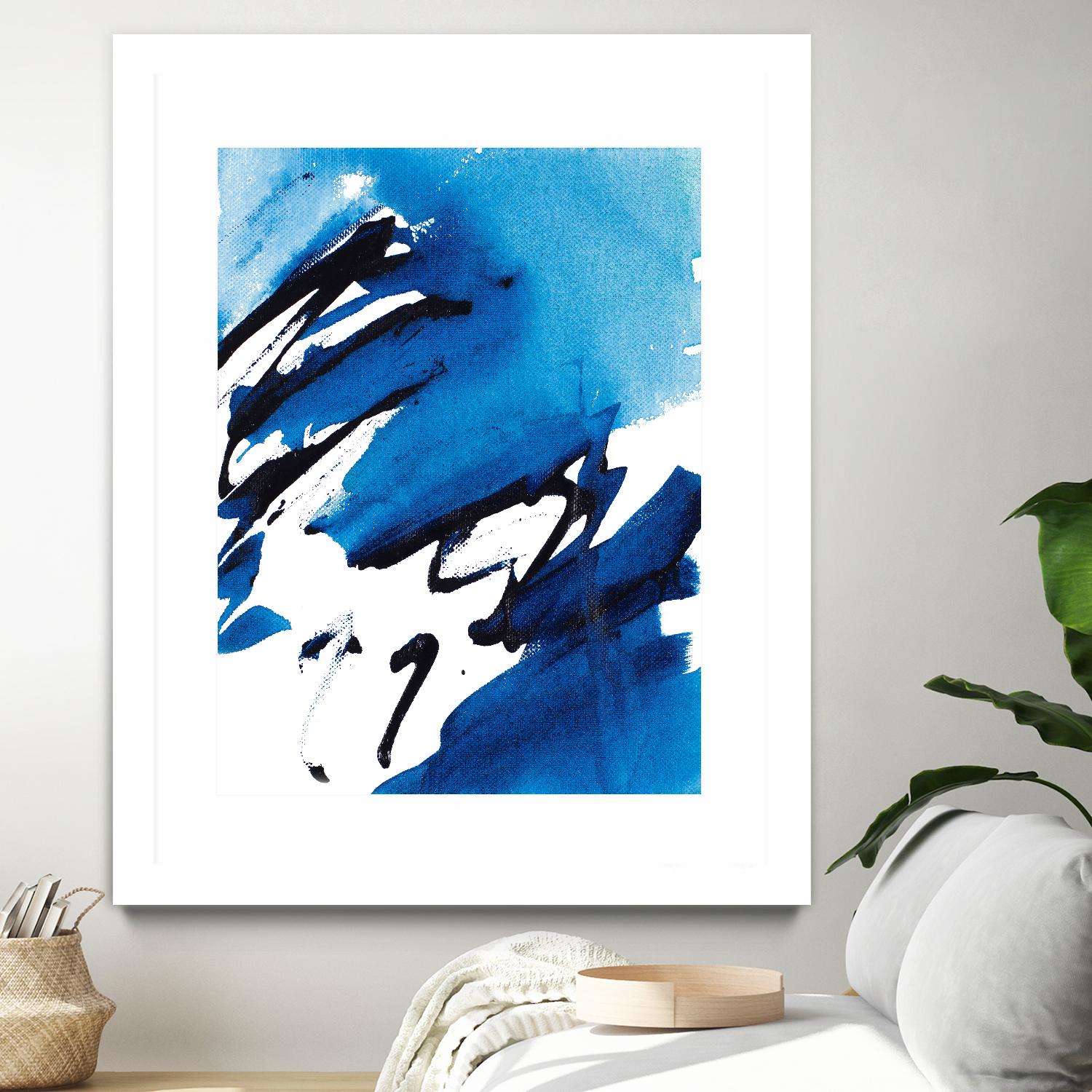 No Time Like the Present I by Lanie Loreth on GIANT ART - blue Abstract