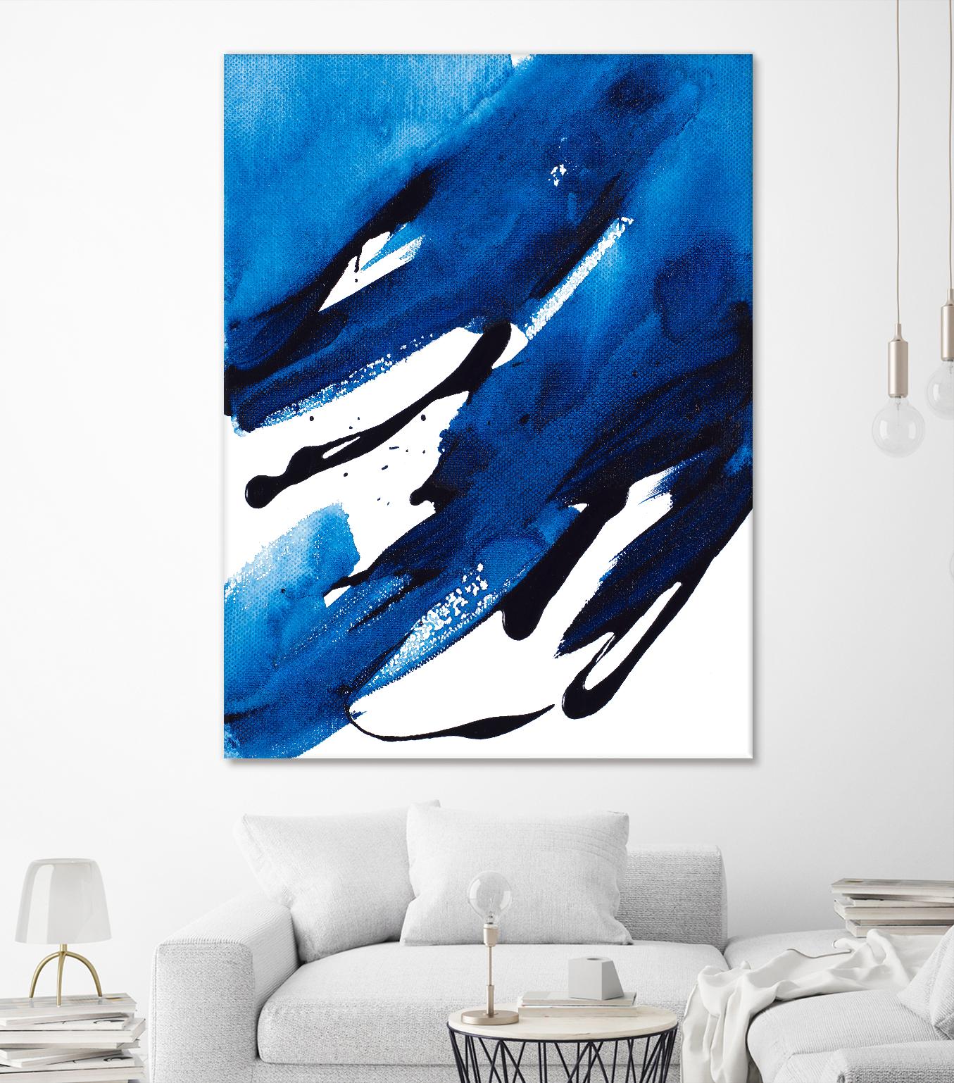 No Time Like the Present II by Lanie Loreth on GIANT ART - blue Abstract