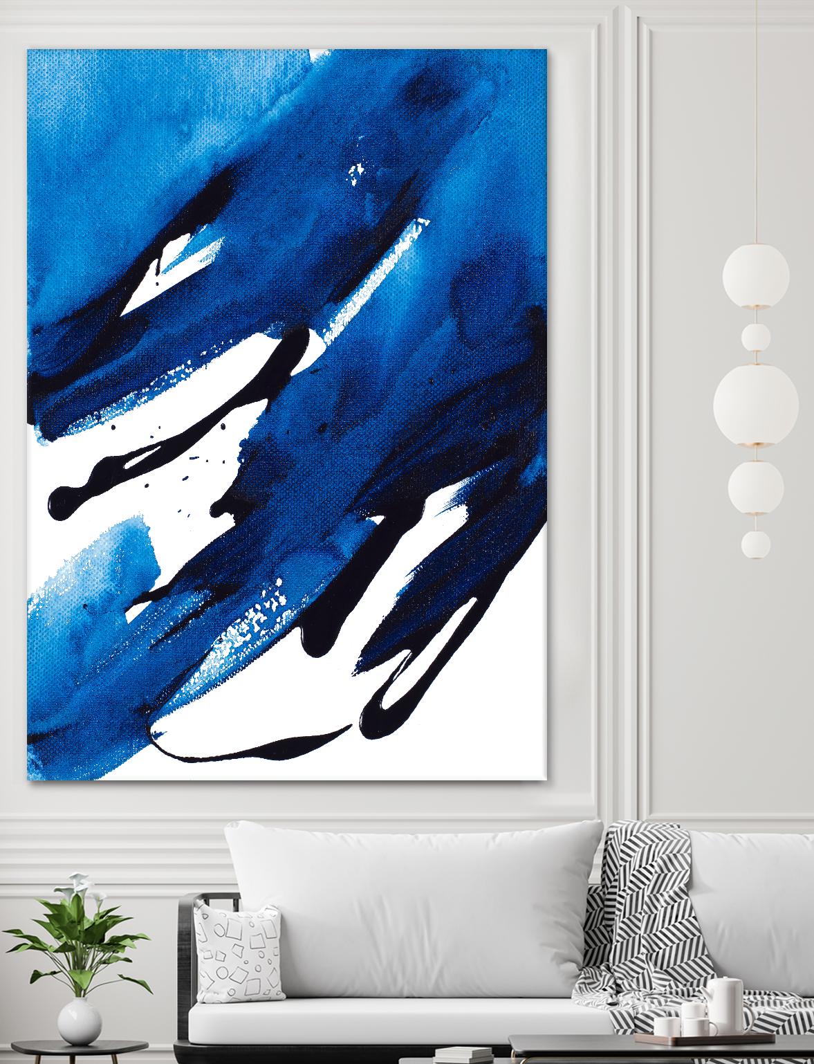 No Time Like the Present II by Lanie Loreth on GIANT ART - blue Abstract