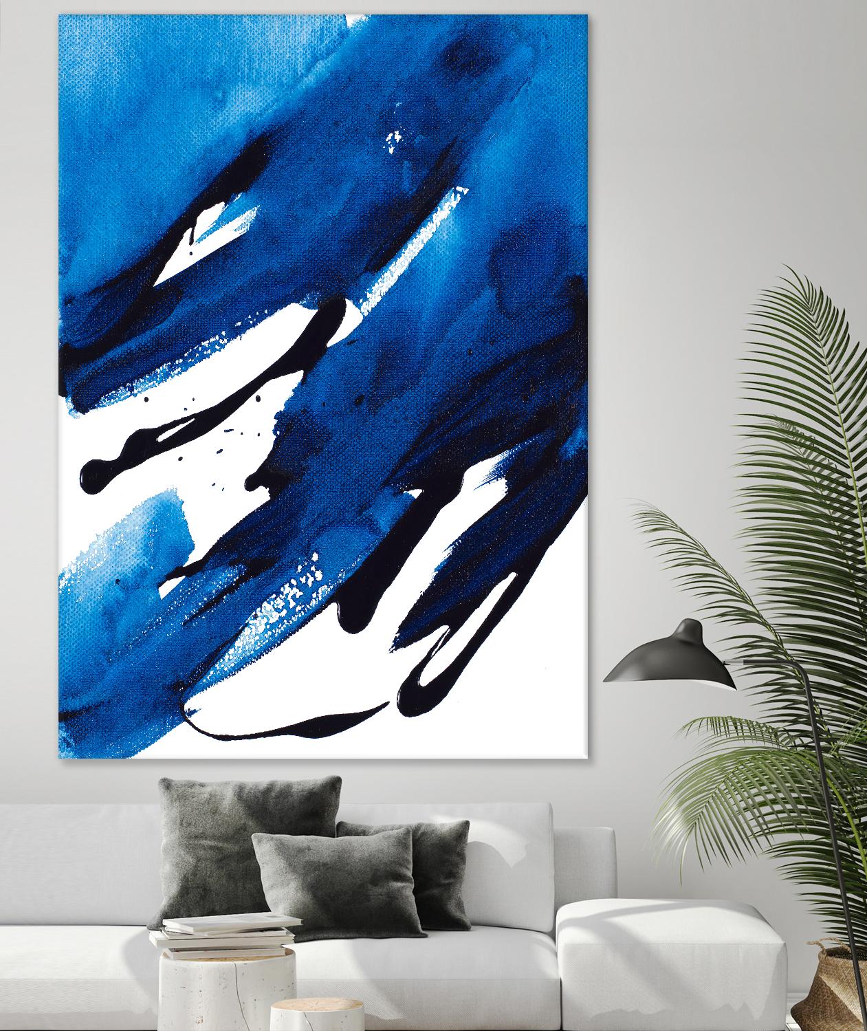 No Time Like the Present II by Lanie Loreth on GIANT ART - blue Abstract
