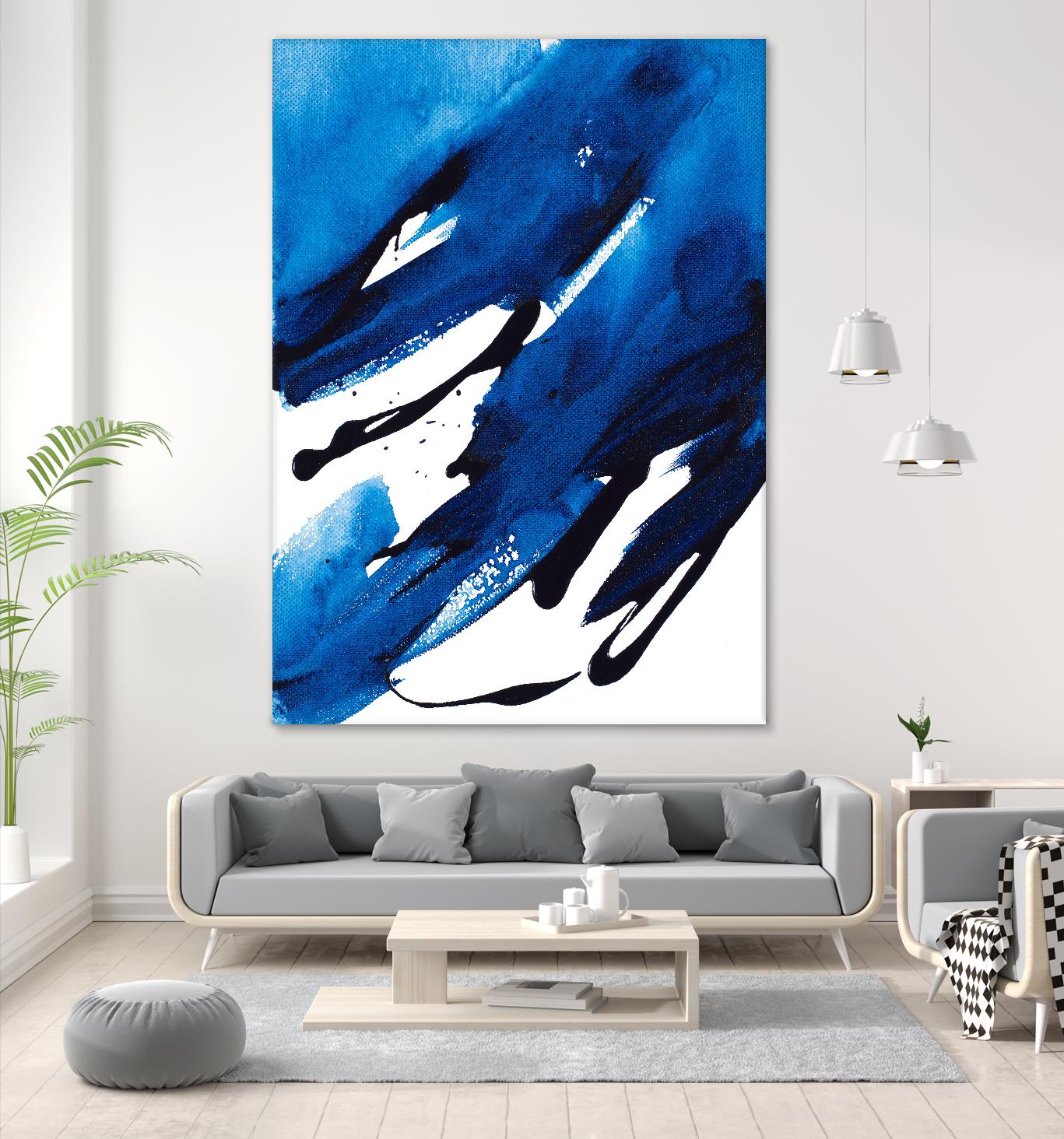 No Time Like the Present II by Lanie Loreth on GIANT ART - blue Abstract
