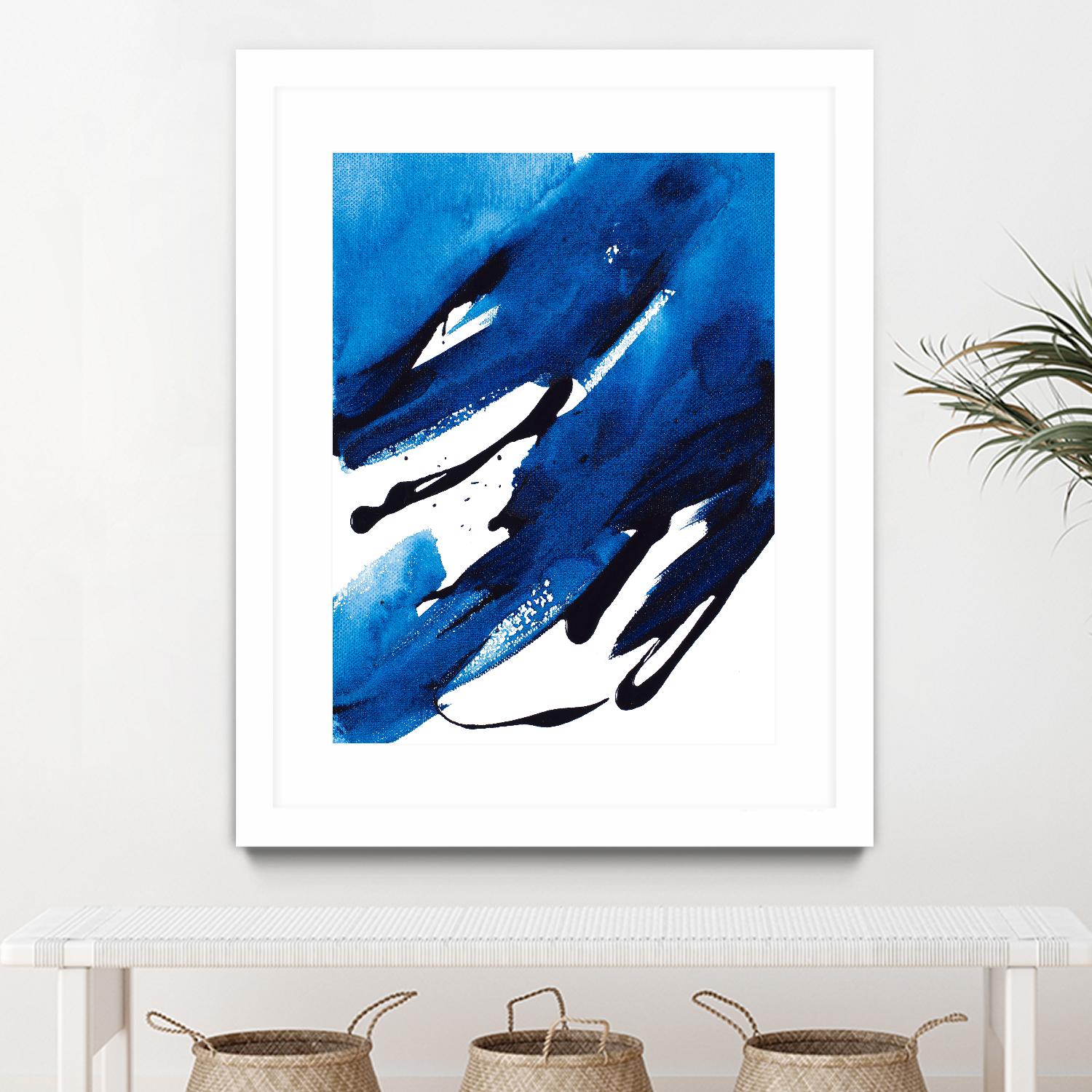 No Time Like the Present II by Lanie Loreth on GIANT ART - blue Abstract