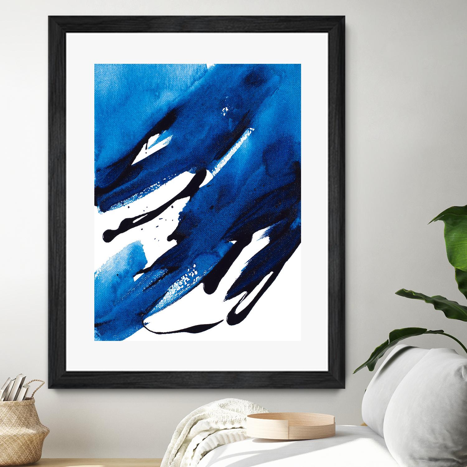 No Time Like the Present II by Lanie Loreth on GIANT ART - blue Abstract