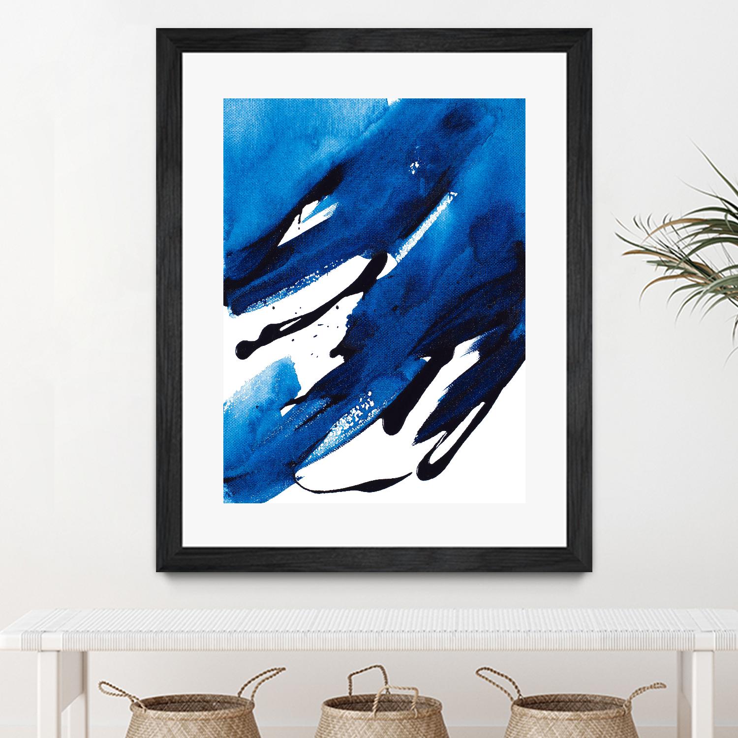 No Time Like the Present II by Lanie Loreth on GIANT ART - blue Abstract