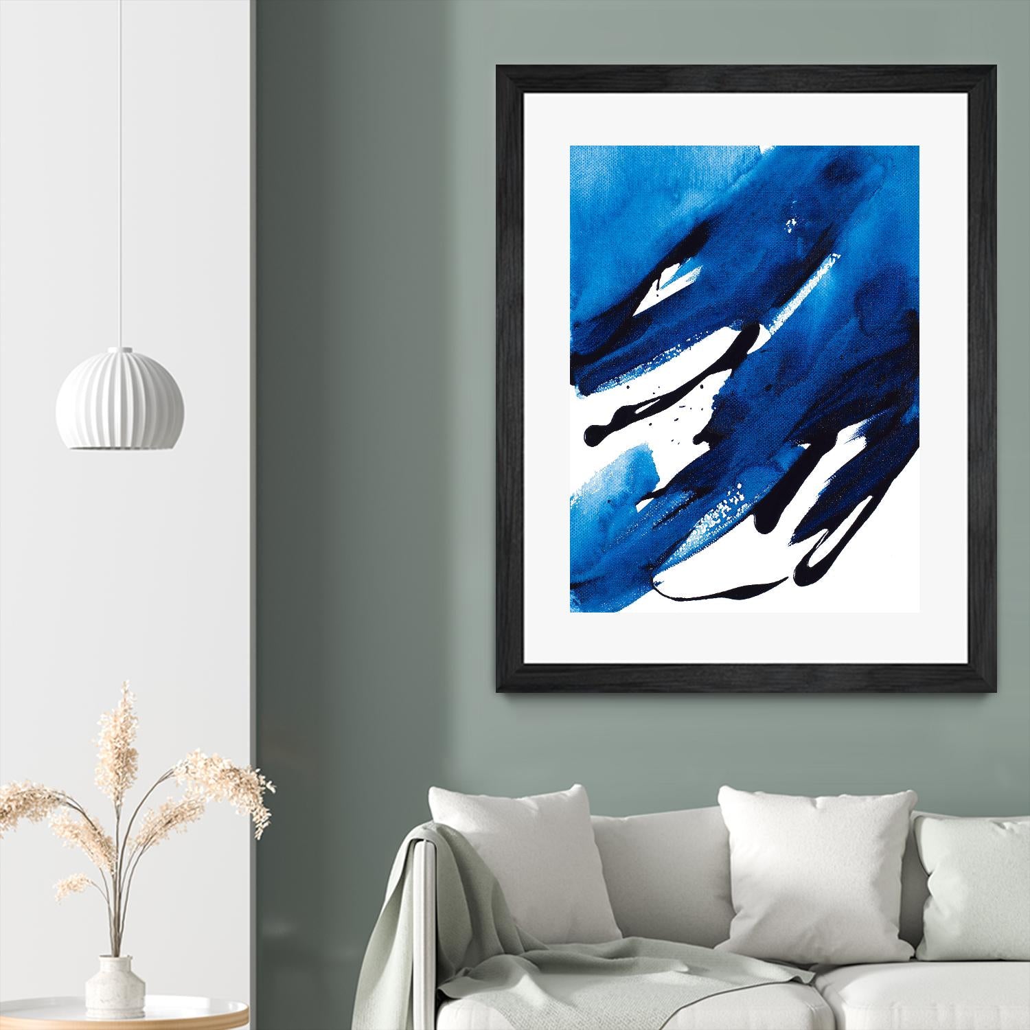 No Time Like the Present II by Lanie Loreth on GIANT ART - blue Abstract