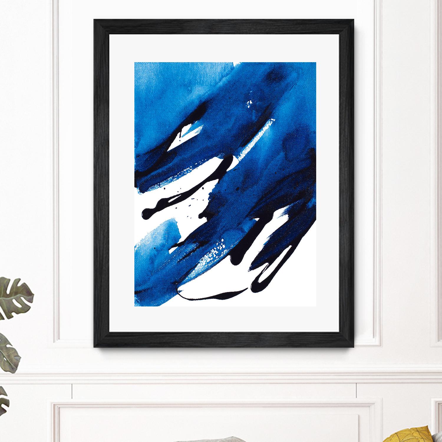No Time Like the Present II by Lanie Loreth on GIANT ART - blue Abstract