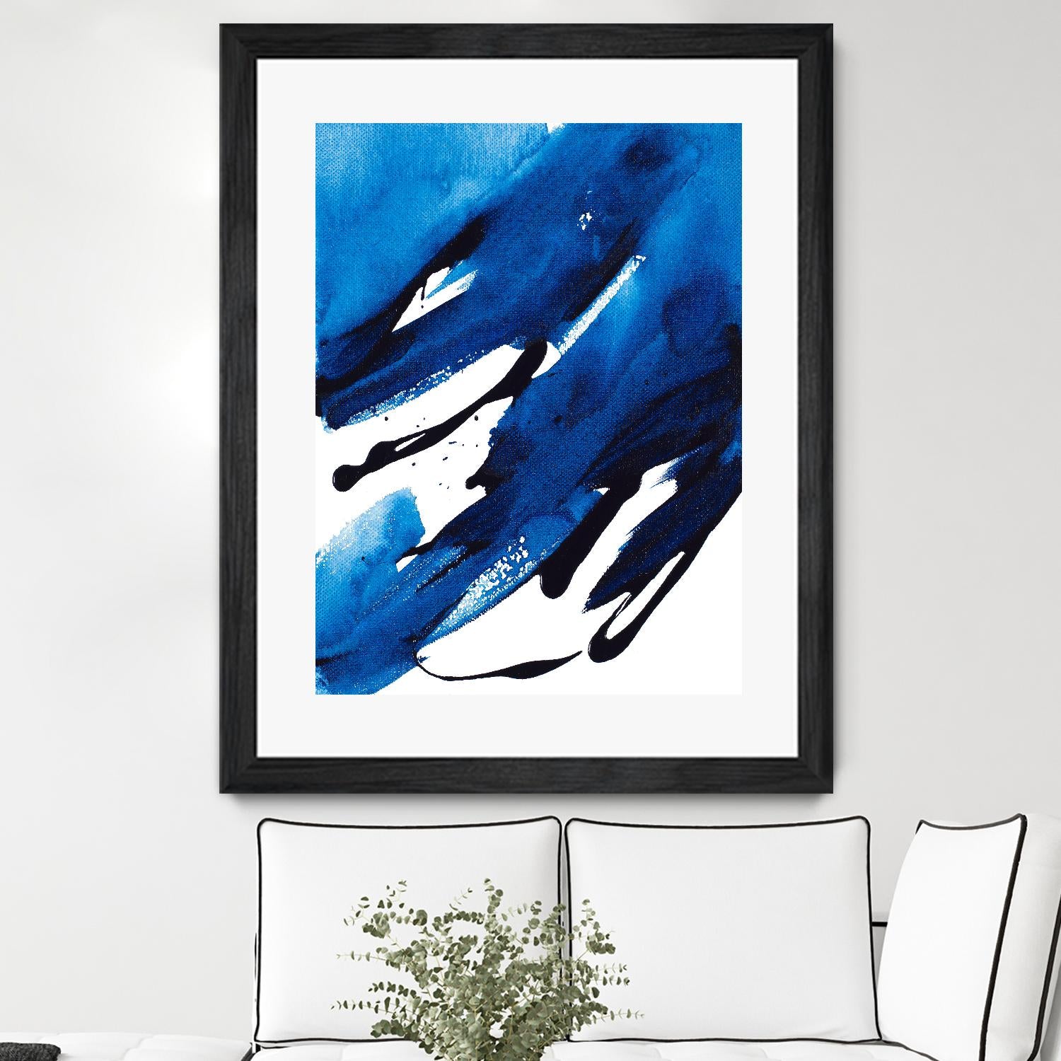 No Time Like the Present II by Lanie Loreth on GIANT ART - blue Abstract