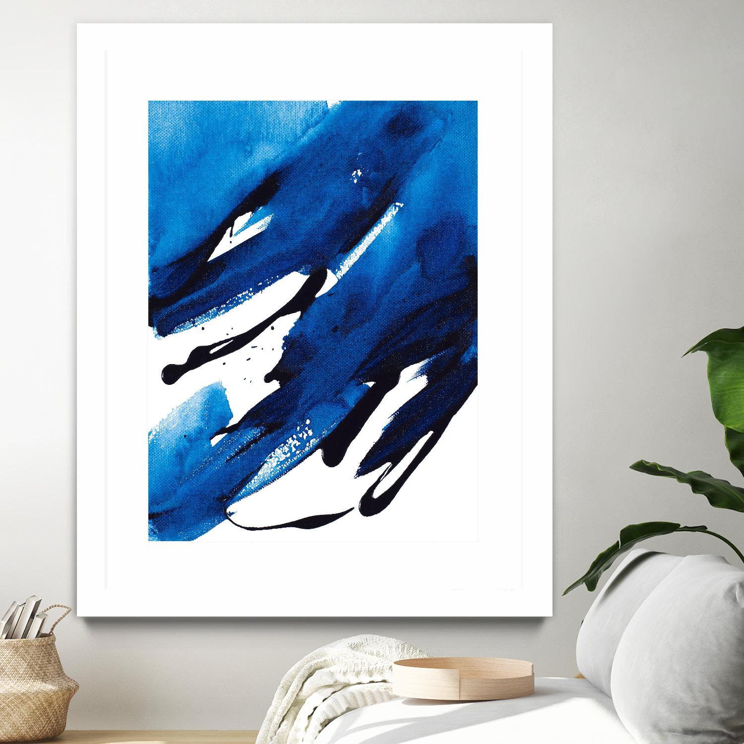 No Time Like the Present II by Lanie Loreth on GIANT ART - blue Abstract