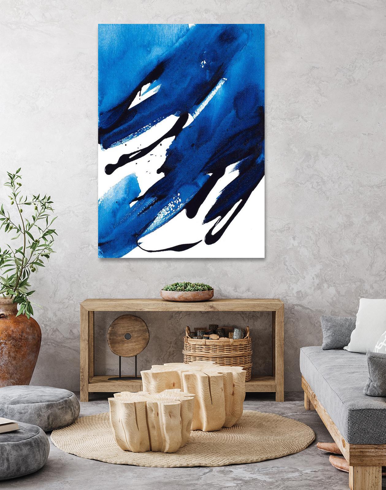 No Time Like the Present II by Lanie Loreth on GIANT ART - blue Abstract