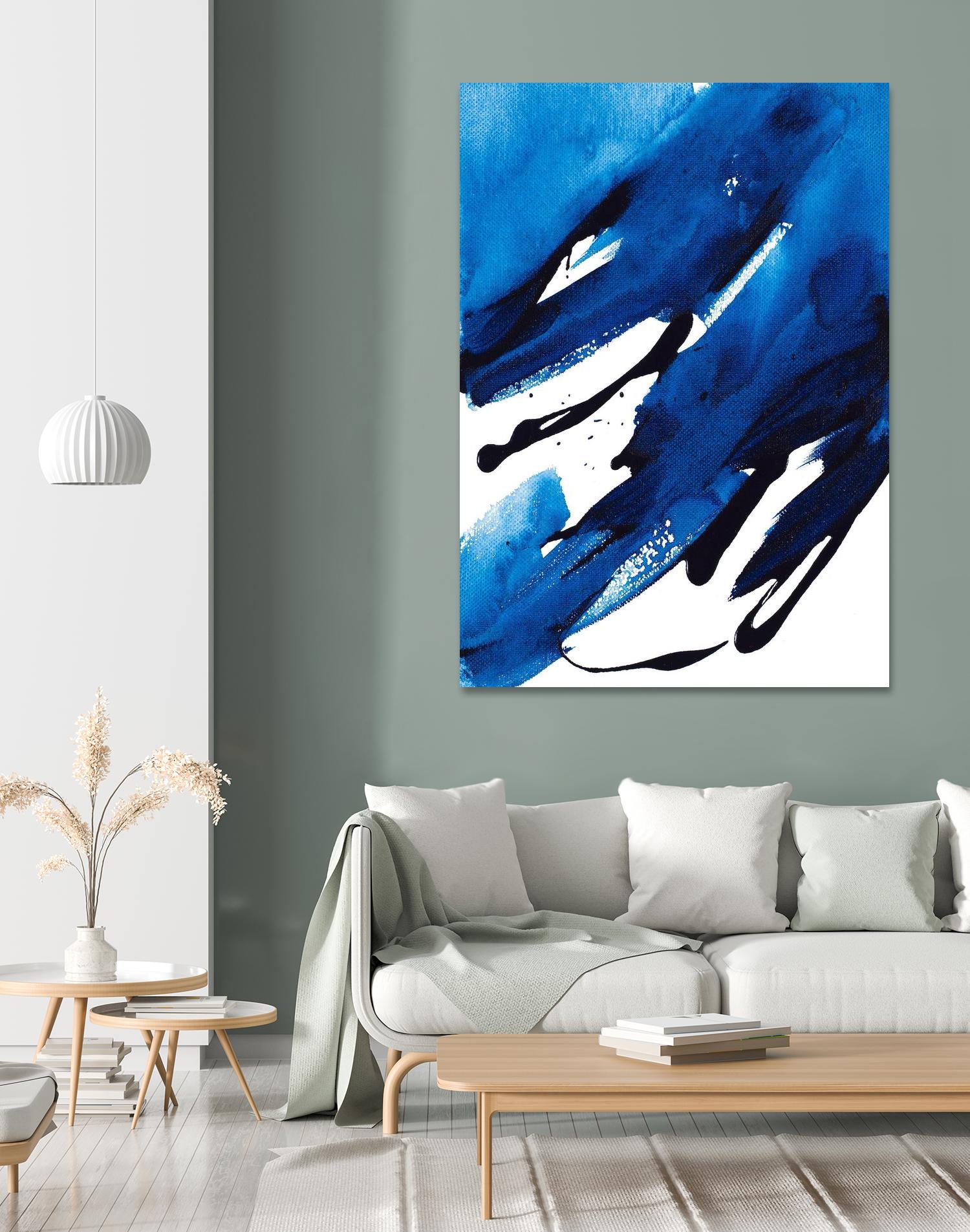 No Time Like the Present II by Lanie Loreth on GIANT ART - blue Abstract