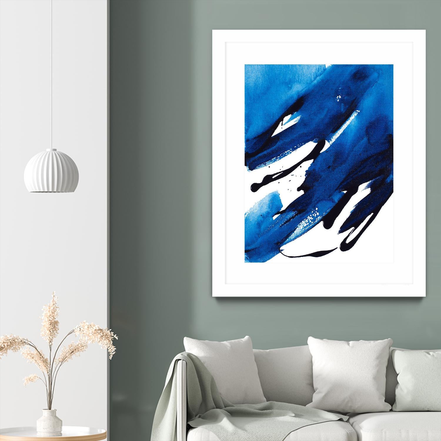 No Time Like the Present II by Lanie Loreth on GIANT ART - blue Abstract