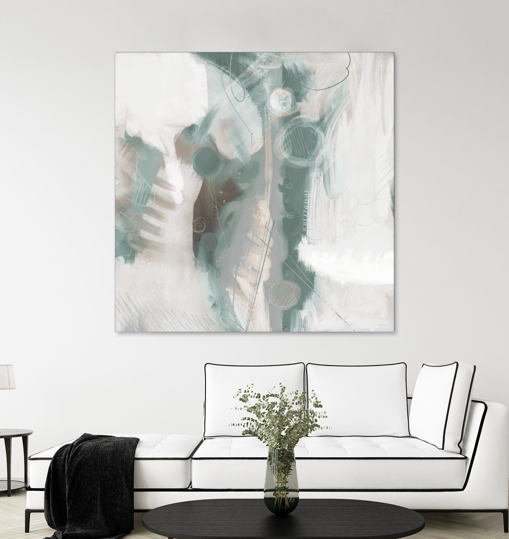 Down the River Abstract I by Dan Meneely on GIANT ART - green Abstract