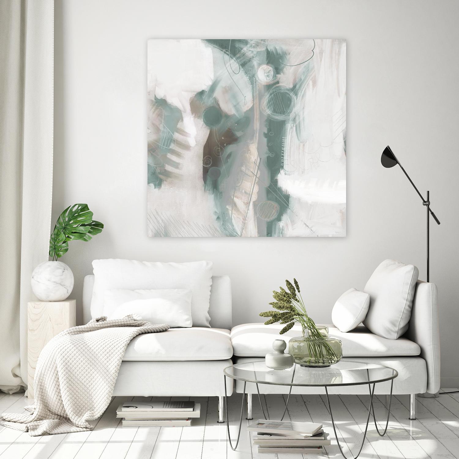 Down the River Abstract I by Dan Meneely on GIANT ART - green Abstract