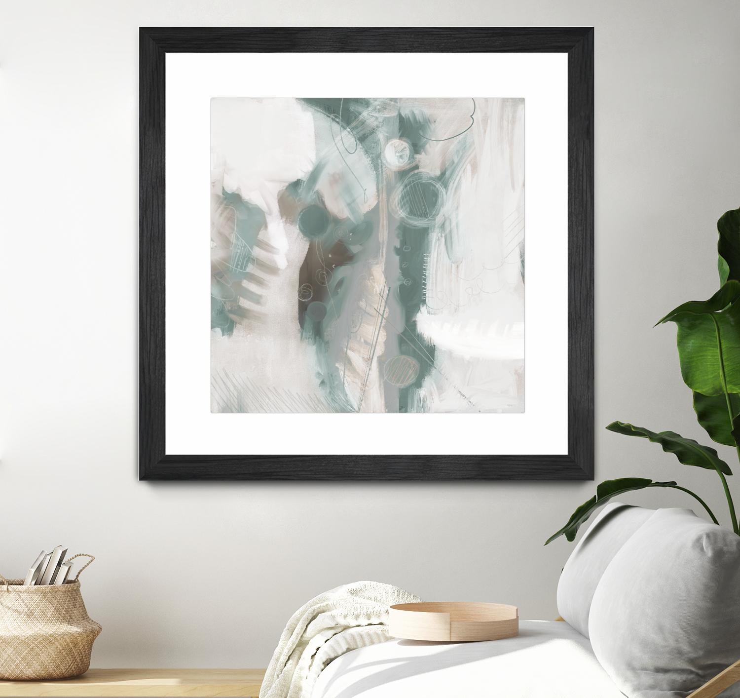 Down the River Abstract I by Dan Meneely on GIANT ART - green Abstract