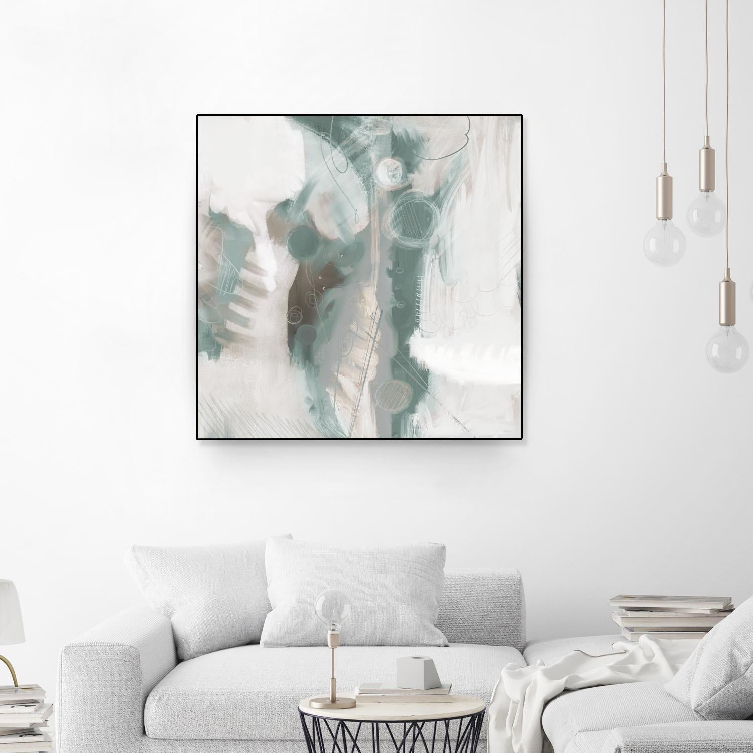 Down the River Abstract I by Dan Meneely on GIANT ART - green Abstract