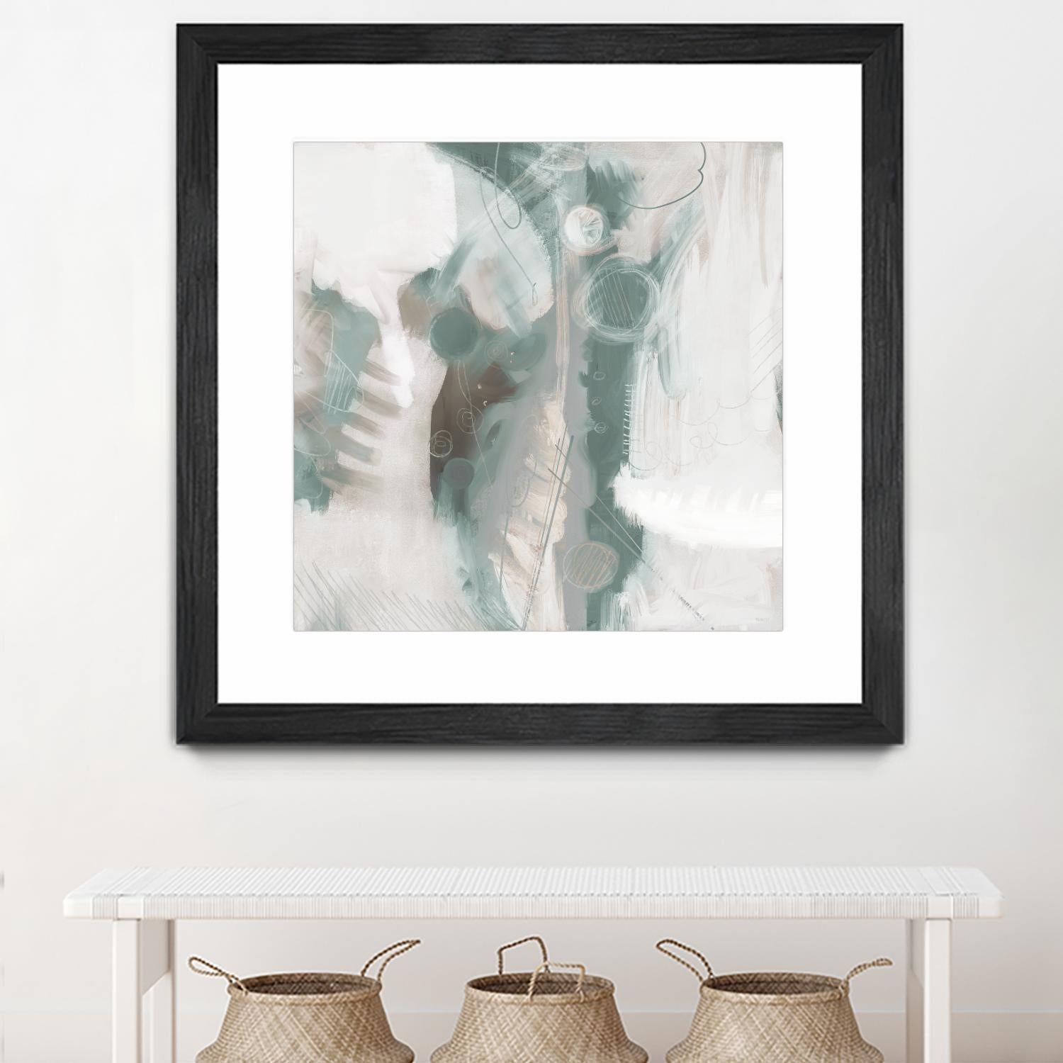 Down the River Abstract I by Dan Meneely on GIANT ART - green Abstract