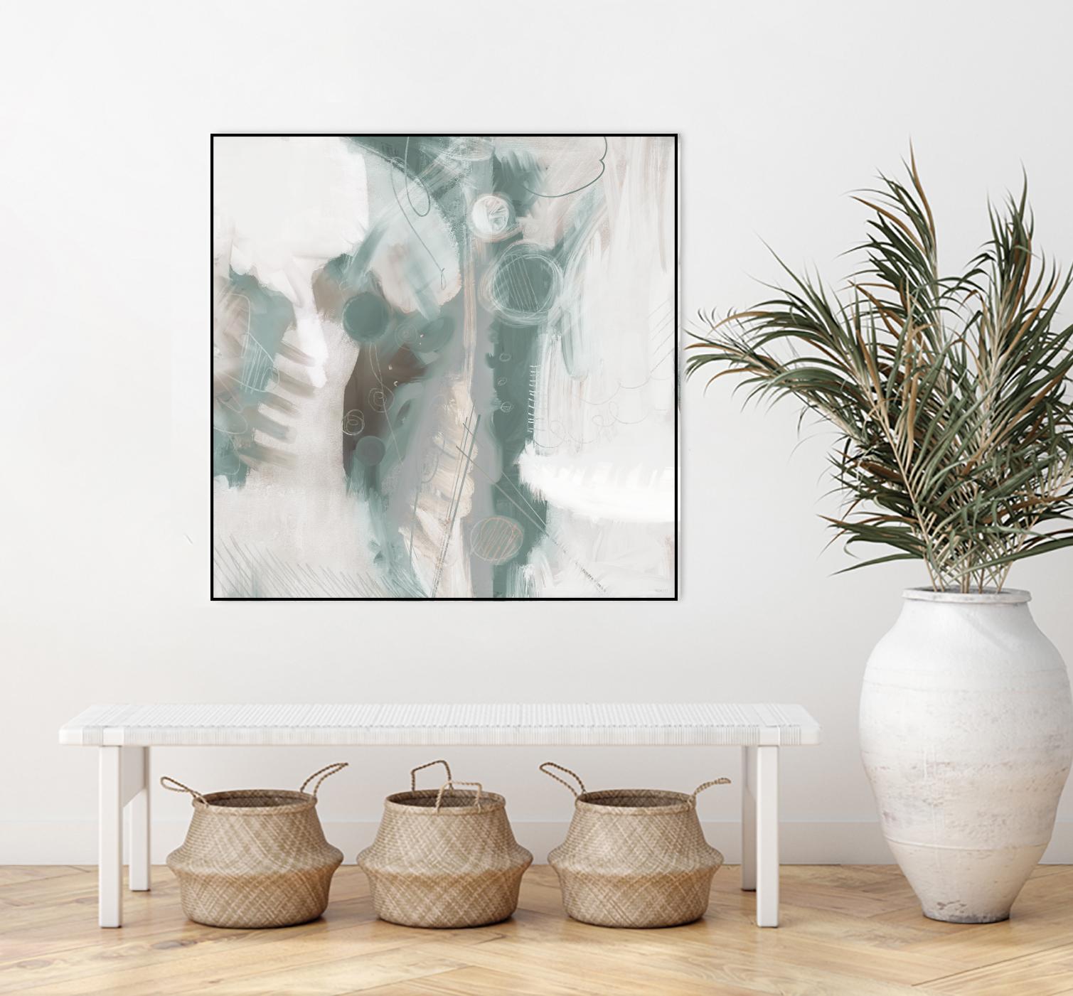 Down the River Abstract I by Dan Meneely on GIANT ART - green Abstract