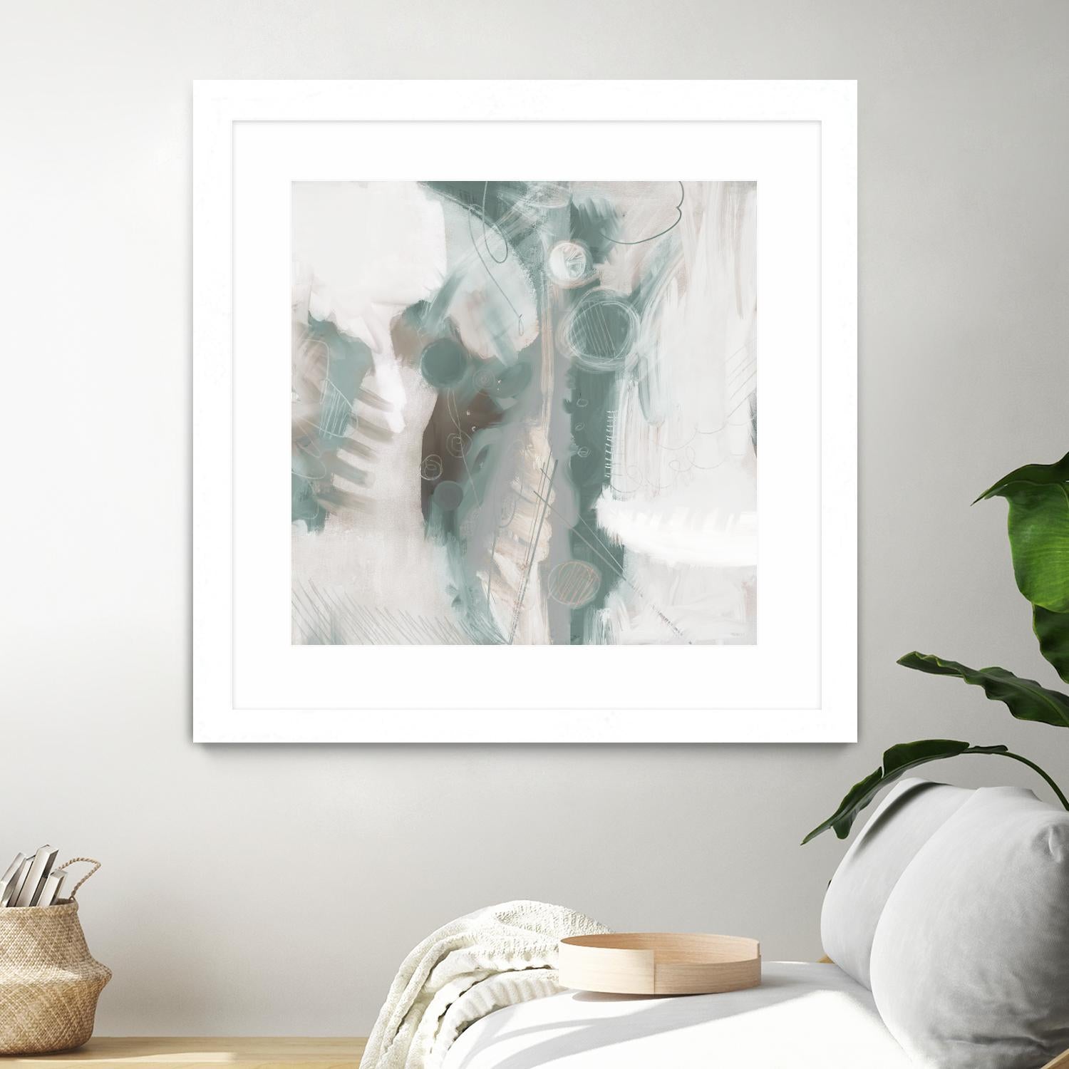 Down the River Abstract I by Dan Meneely on GIANT ART - green Abstract