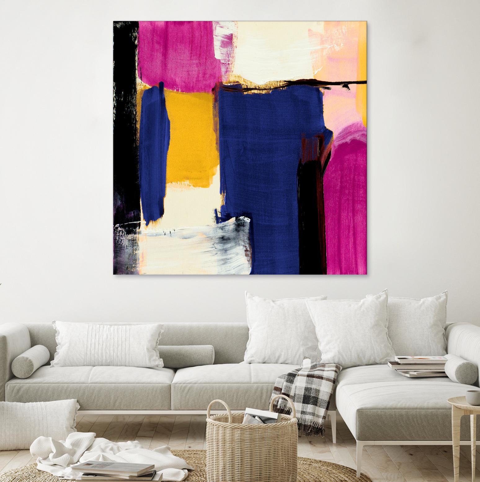 Spontaneous by Lanie Loreth on GIANT ART - pink Abstract