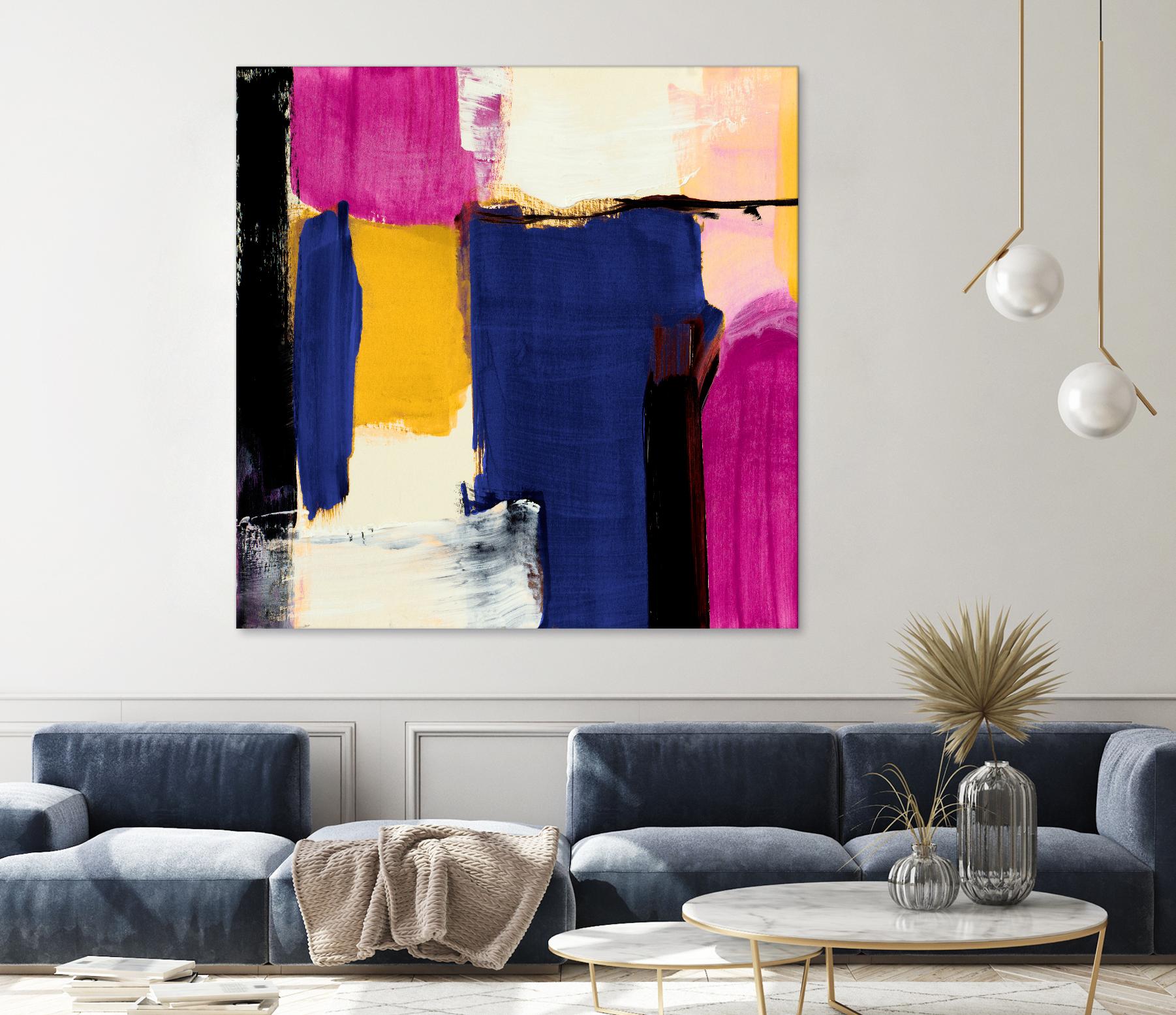 Spontaneous by Lanie Loreth on GIANT ART - pink Abstract