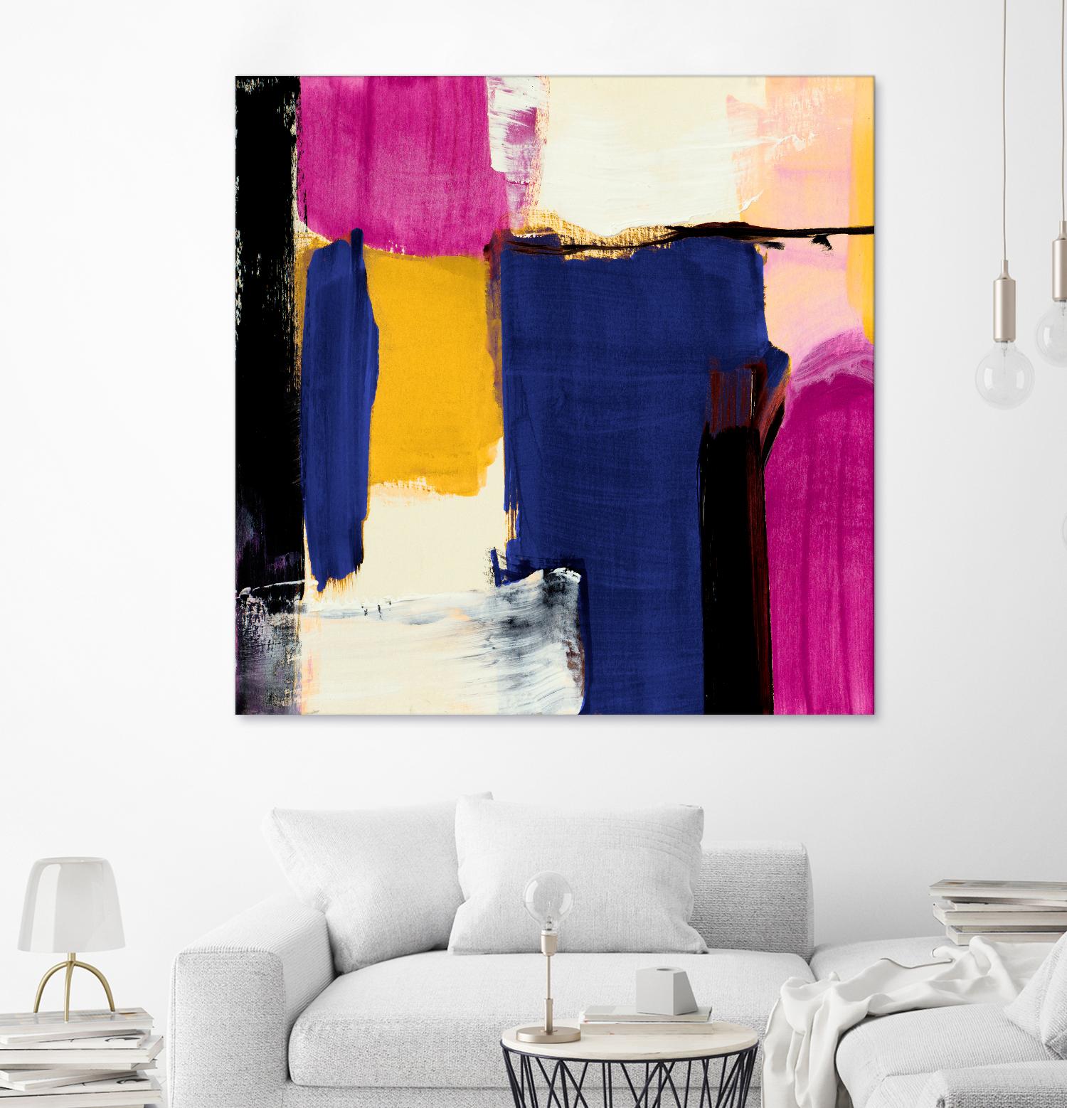 Spontaneous by Lanie Loreth on GIANT ART - pink Abstract