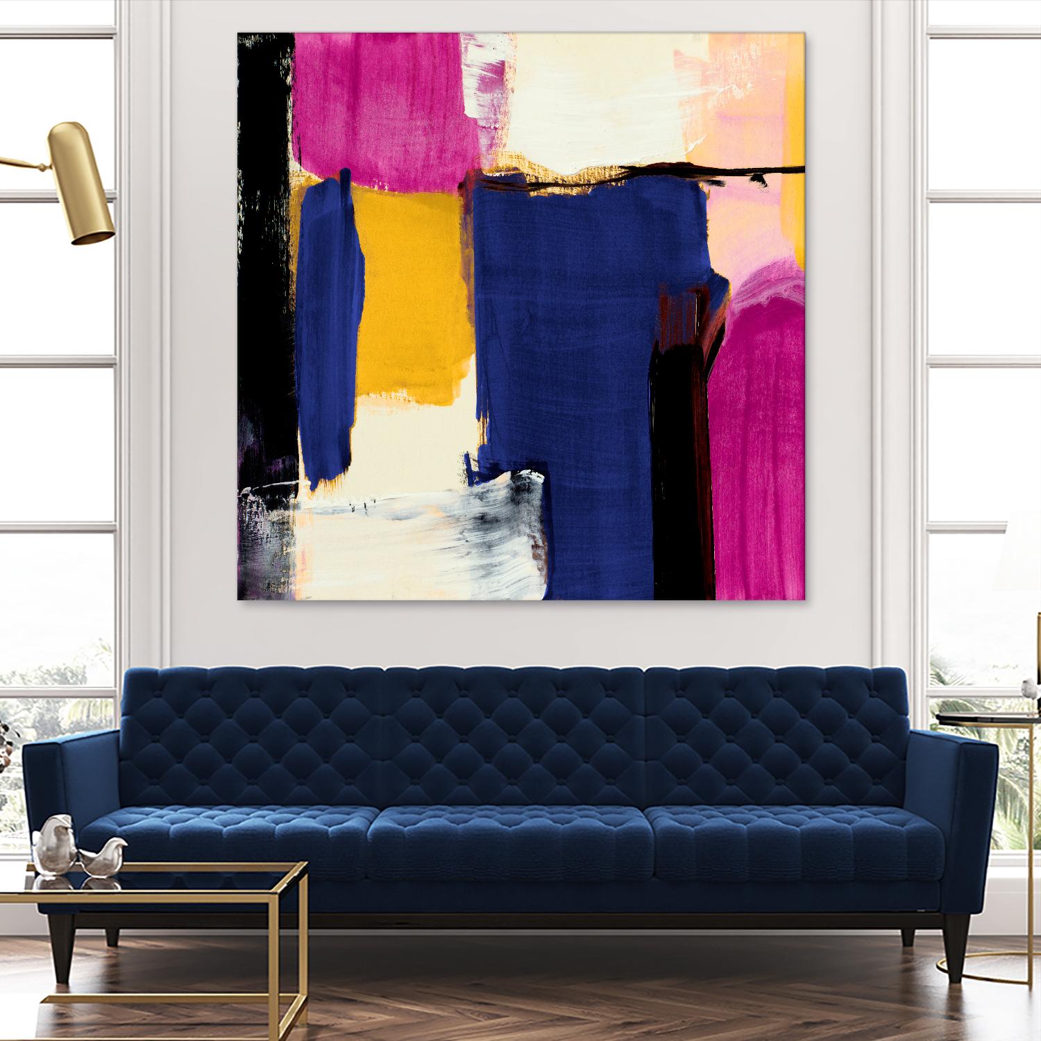 Spontaneous by Lanie Loreth on GIANT ART - pink Abstract