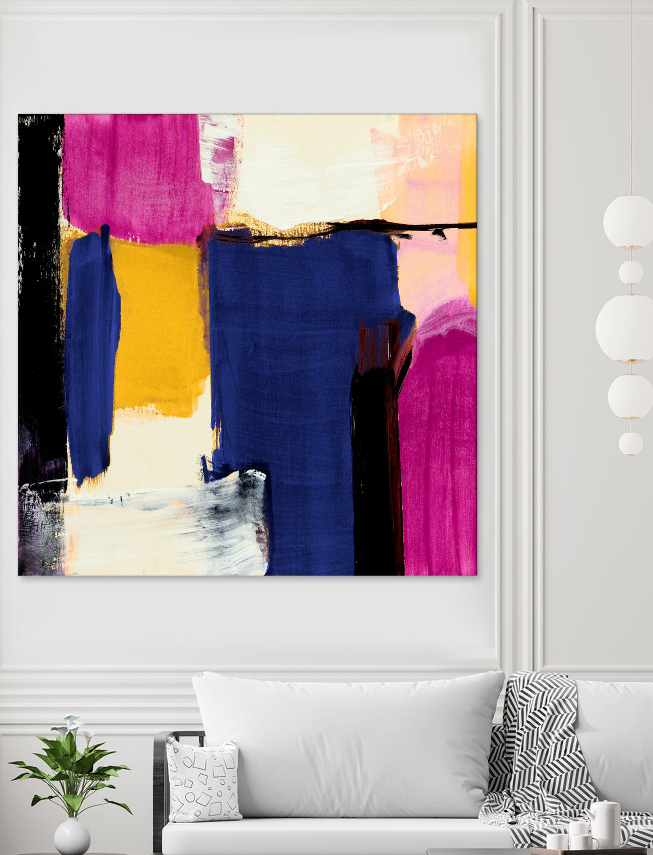 Spontaneous by Lanie Loreth on GIANT ART - pink Abstract