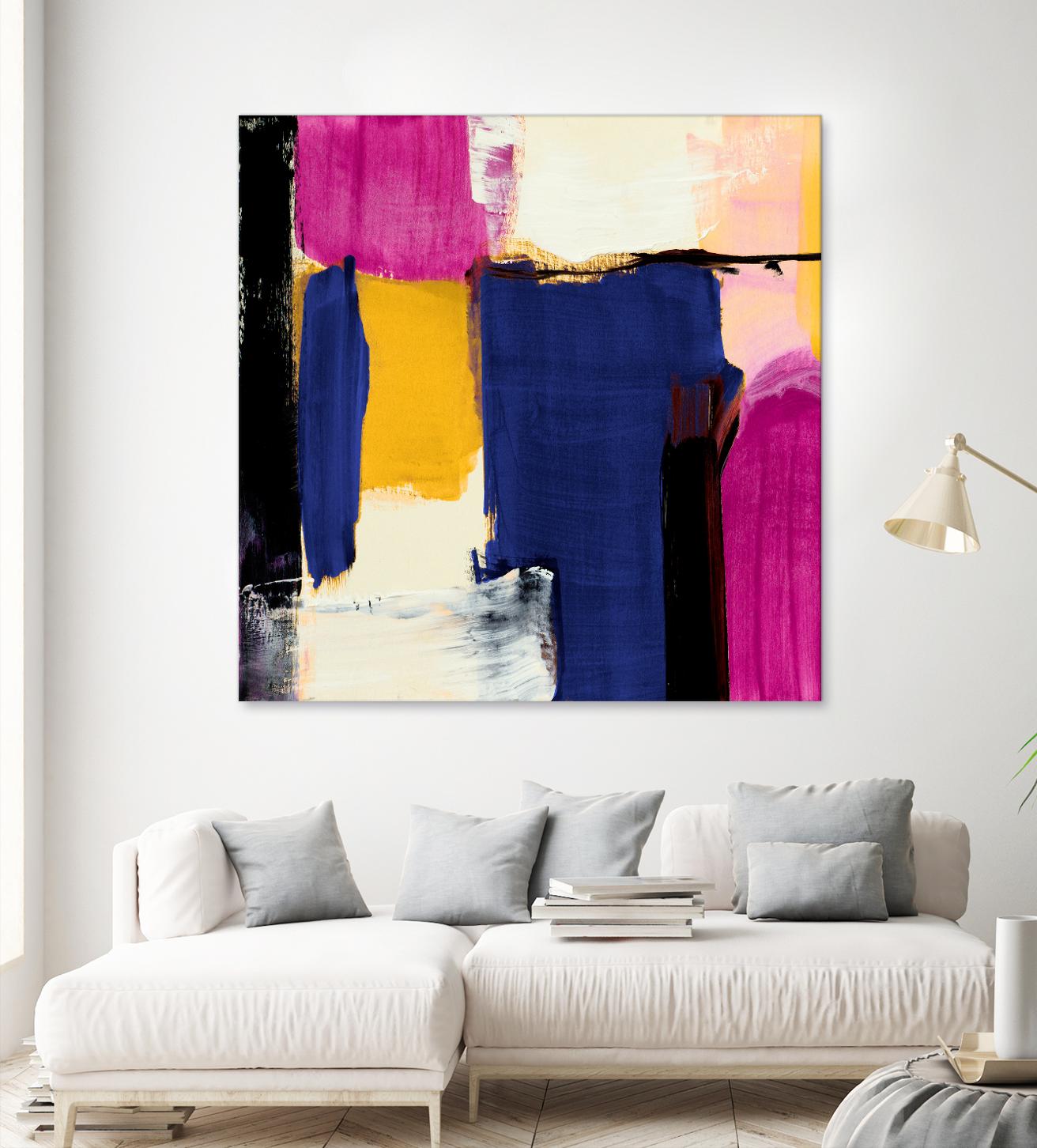 Spontaneous by Lanie Loreth on GIANT ART - pink Abstract