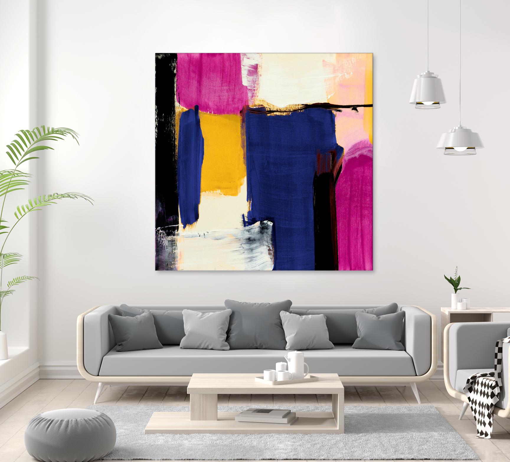 Spontaneous by Lanie Loreth on GIANT ART - pink Abstract