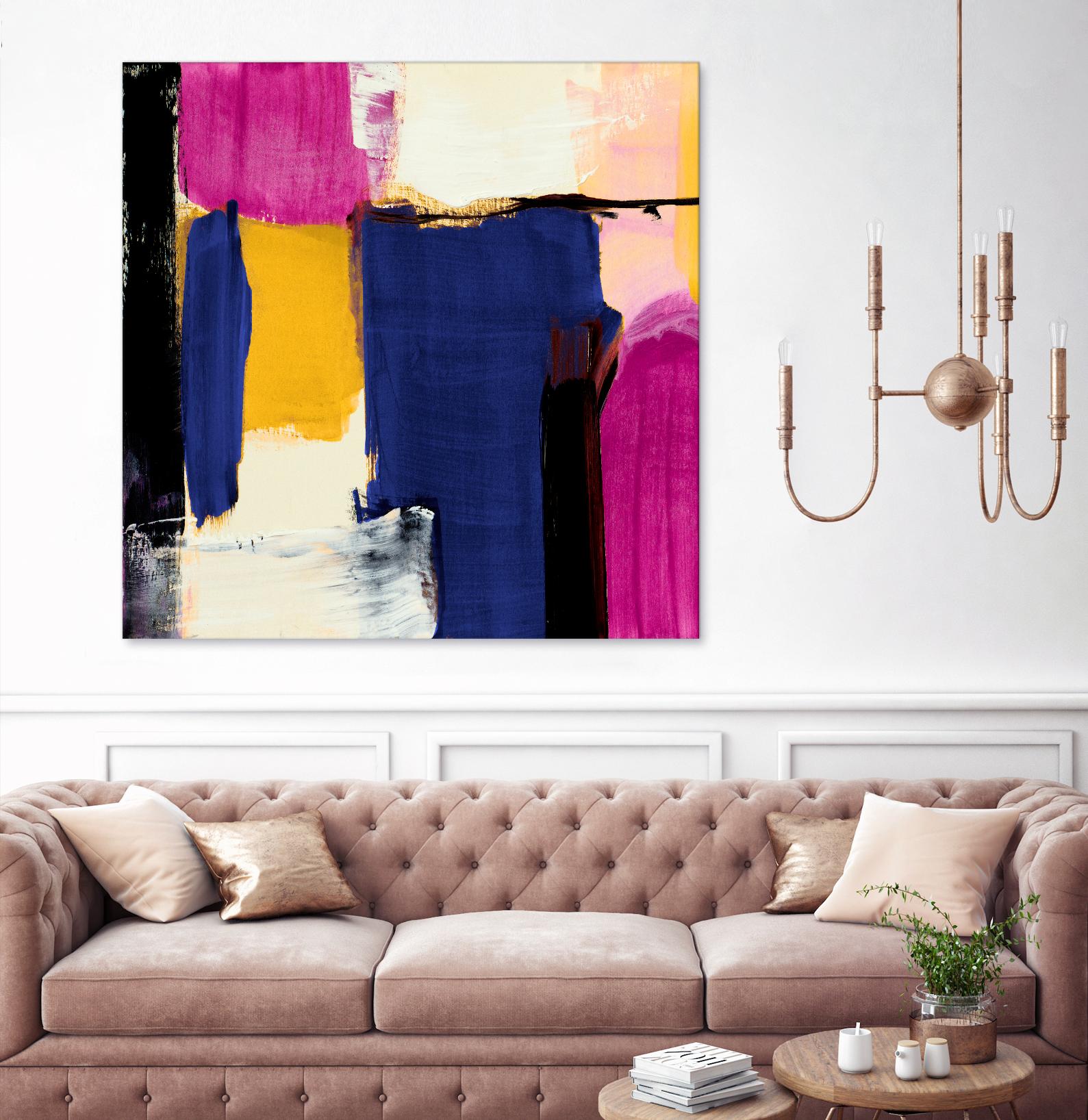 Spontaneous by Lanie Loreth on GIANT ART - pink Abstract
