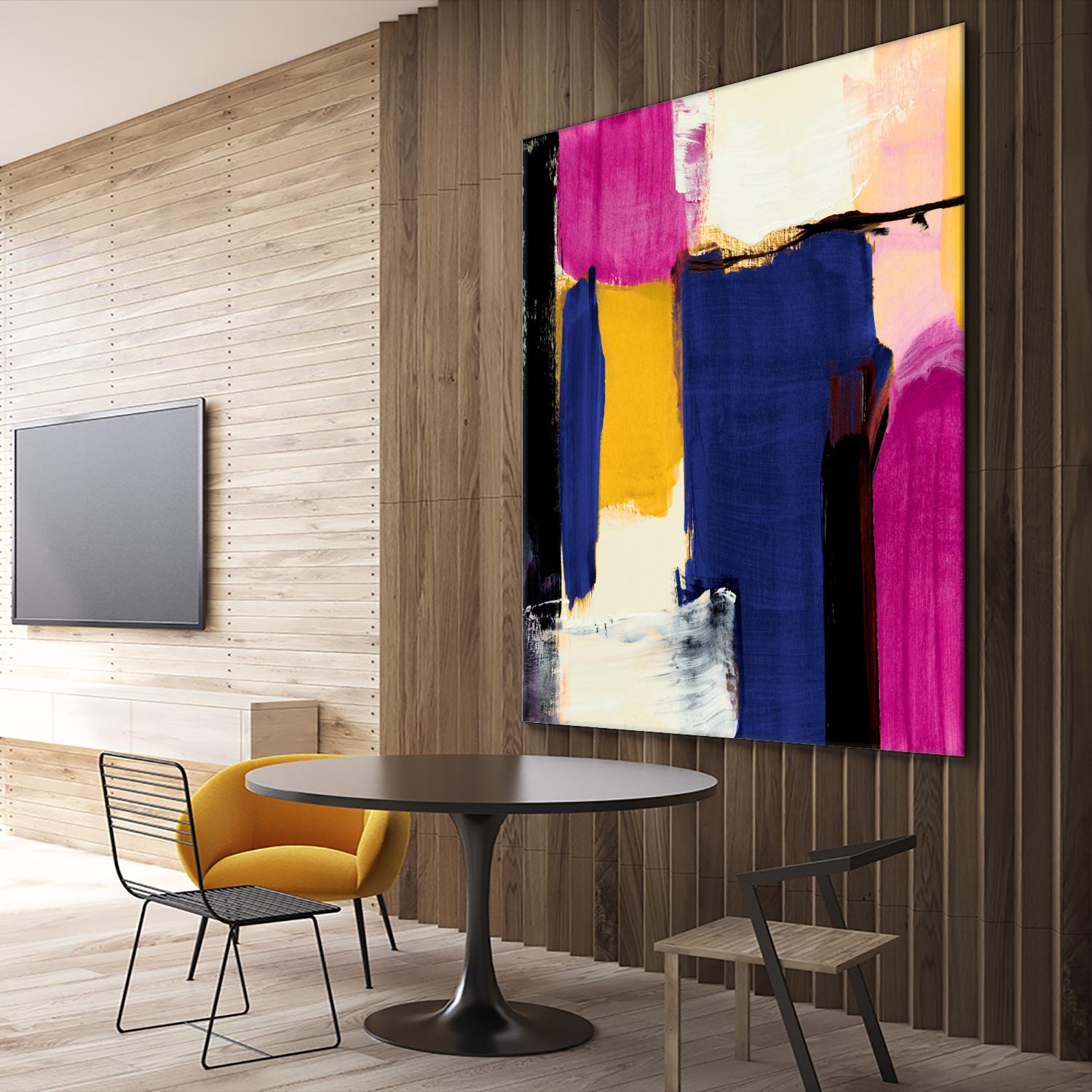 Spontaneous by Lanie Loreth on GIANT ART - pink Abstract