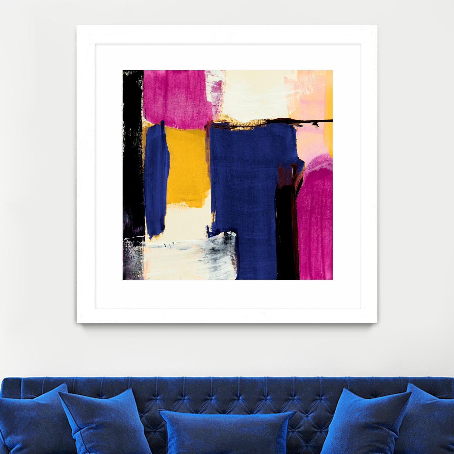 Spontaneous by Lanie Loreth on GIANT ART - pink Abstract