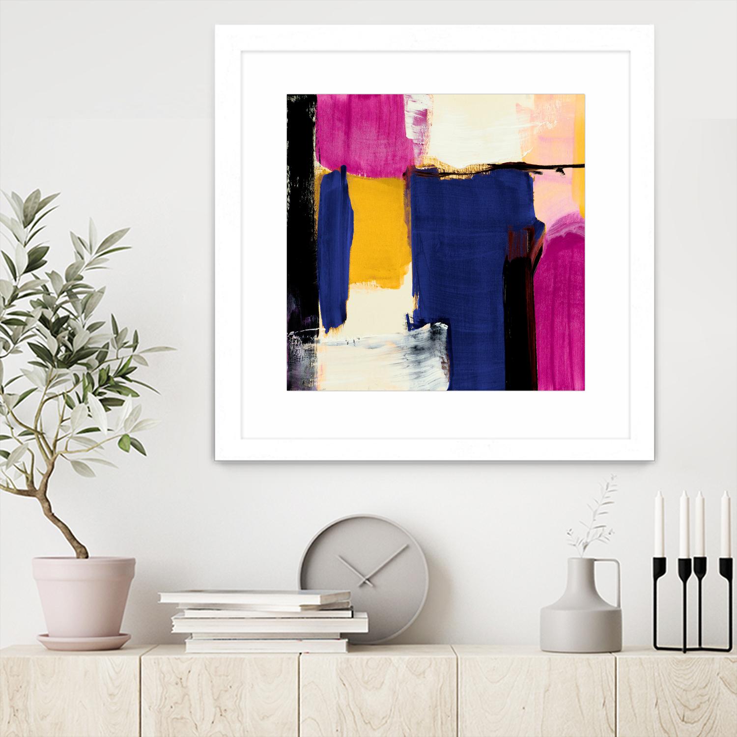 Spontaneous by Lanie Loreth on GIANT ART - pink Abstract