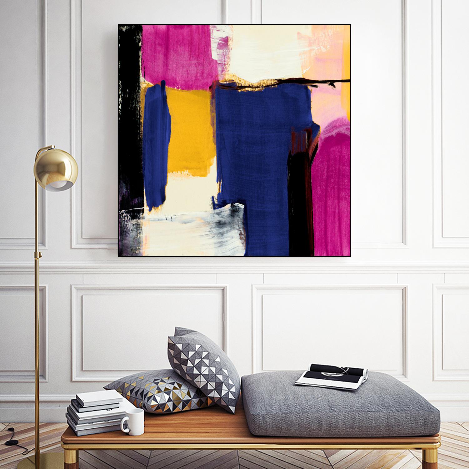 Spontaneous by Lanie Loreth on GIANT ART - pink Abstract