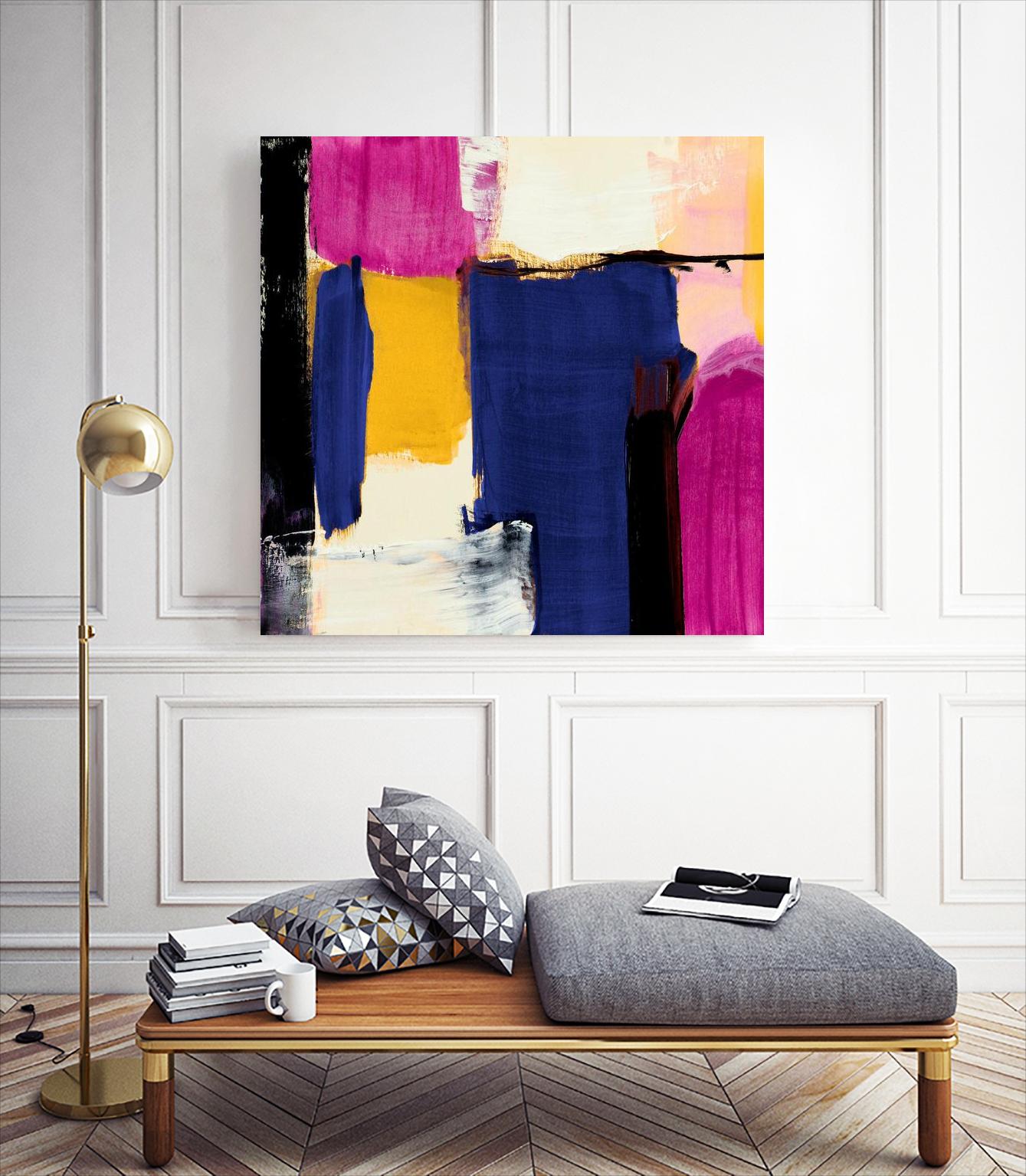 Spontaneous by Lanie Loreth on GIANT ART - pink Abstract