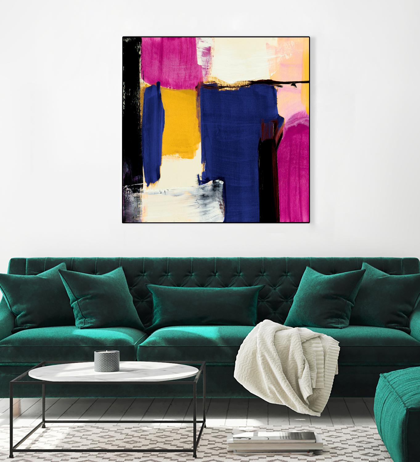 Spontaneous by Lanie Loreth on GIANT ART - pink Abstract
